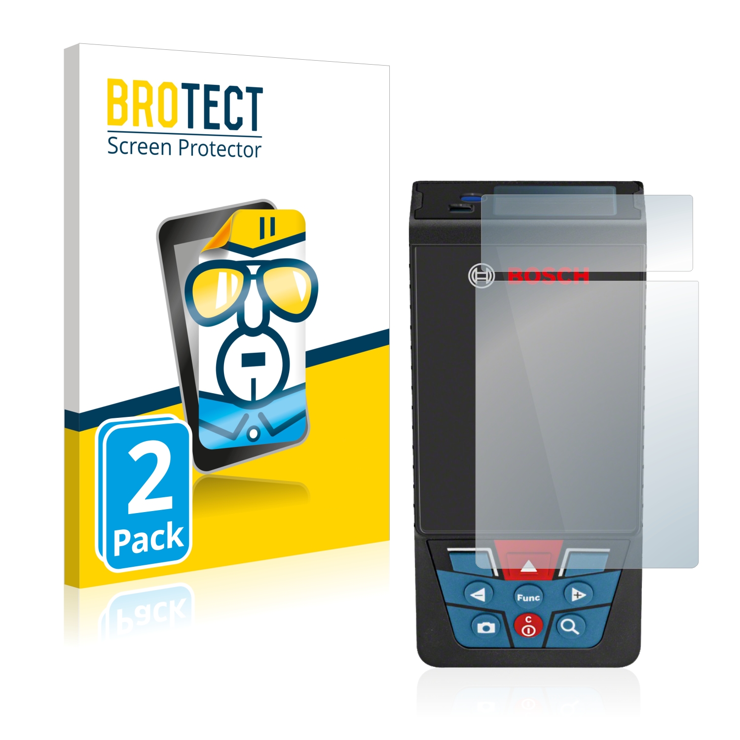 2x BROTECT Displayschutz-Folie pro Bosch GLM 120 C