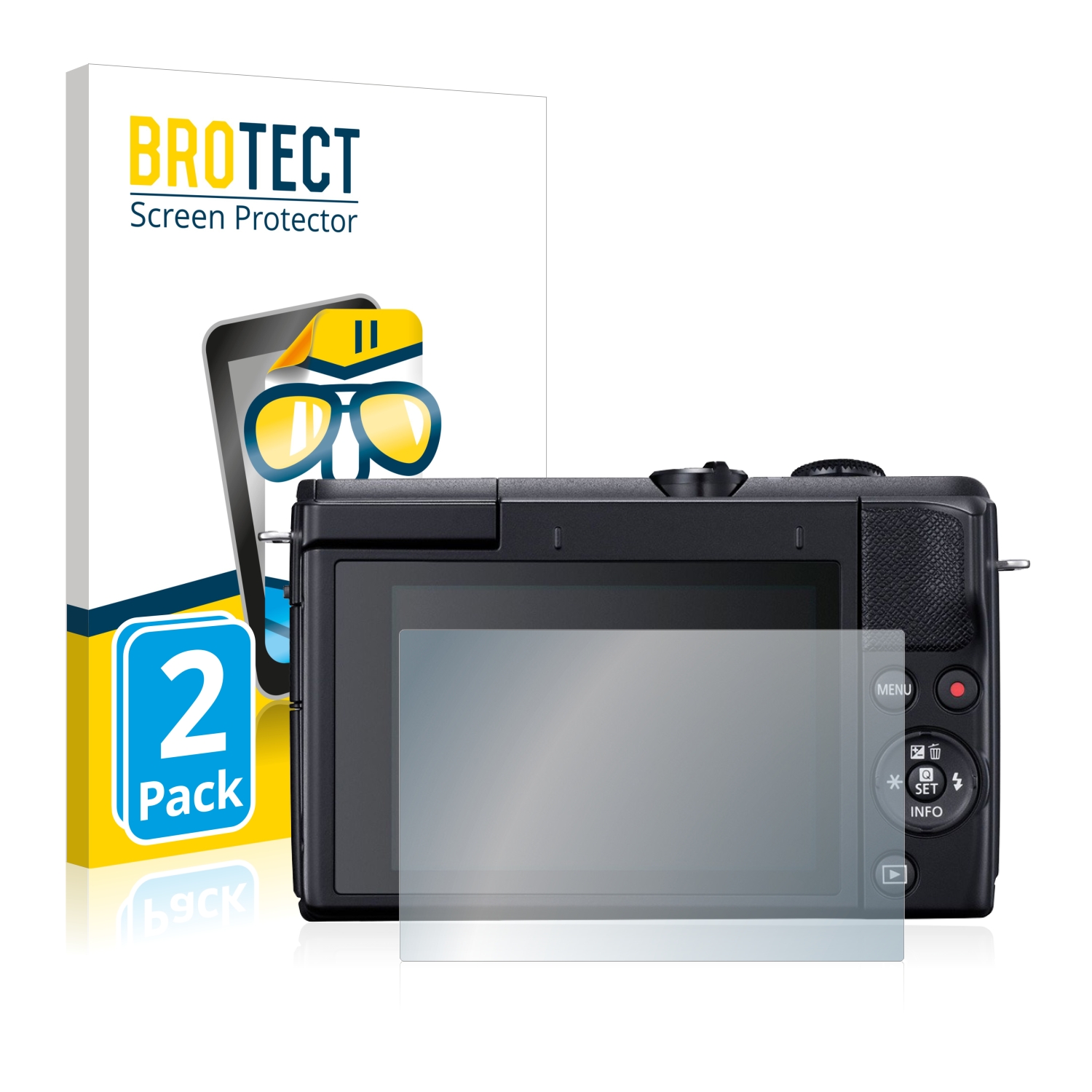 2x BROTECT Displayschutz-Folie pro Canon EOS M200