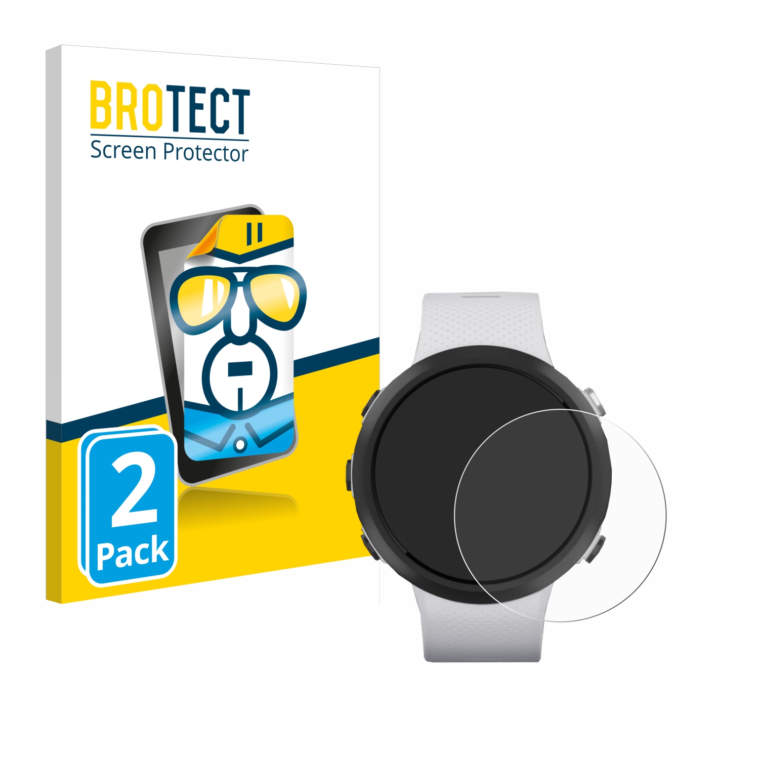 2x BROTECT Displayschutz-Folie pro Garmin Swim 2
