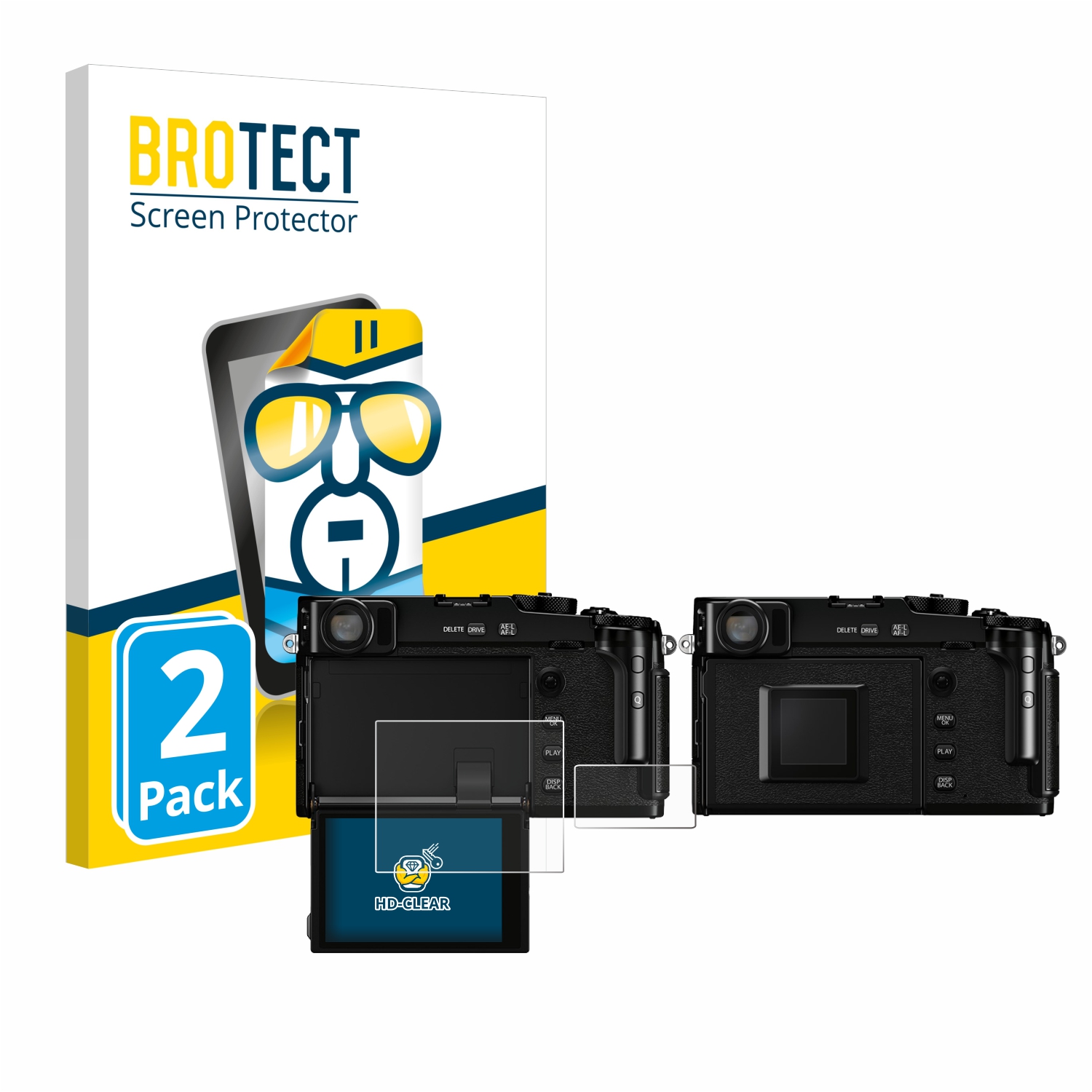 2x BROTECT Displayschutz-Folie pro Fujifilm X-Pro3