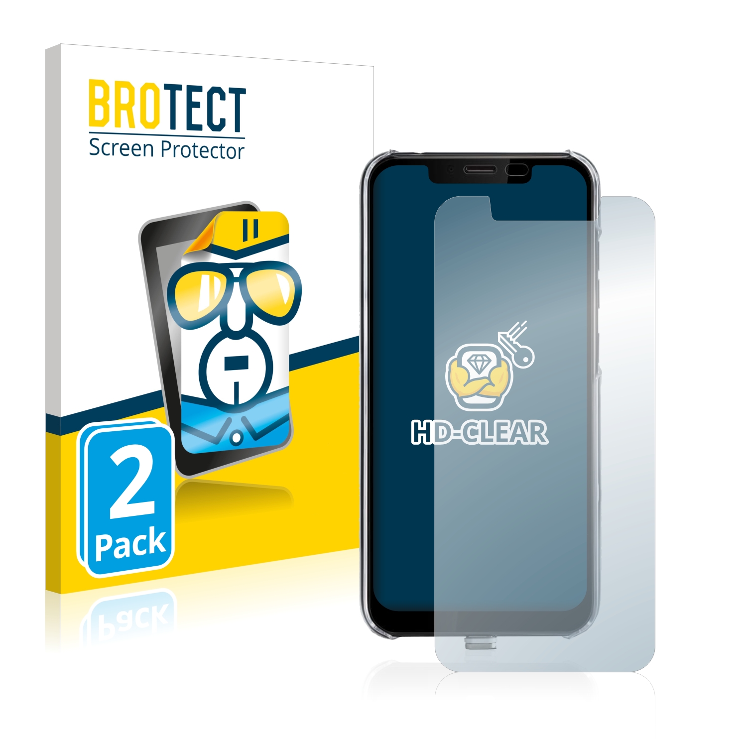 2x BROTECT Displayschutz-Folie pro Gigaset GS195LS