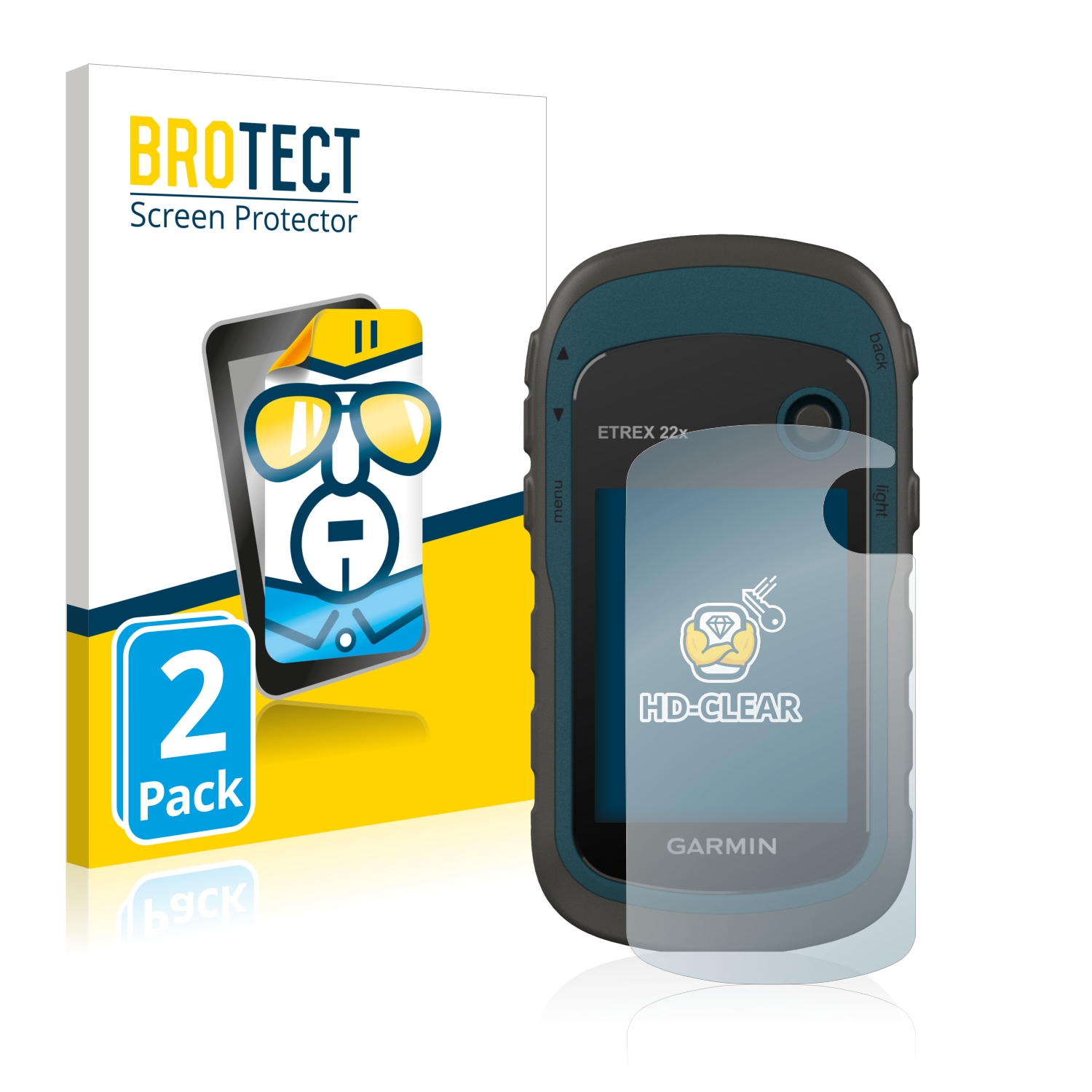 2x BROTECT Displayschutz-Folie pro Garmin eTrex 22x