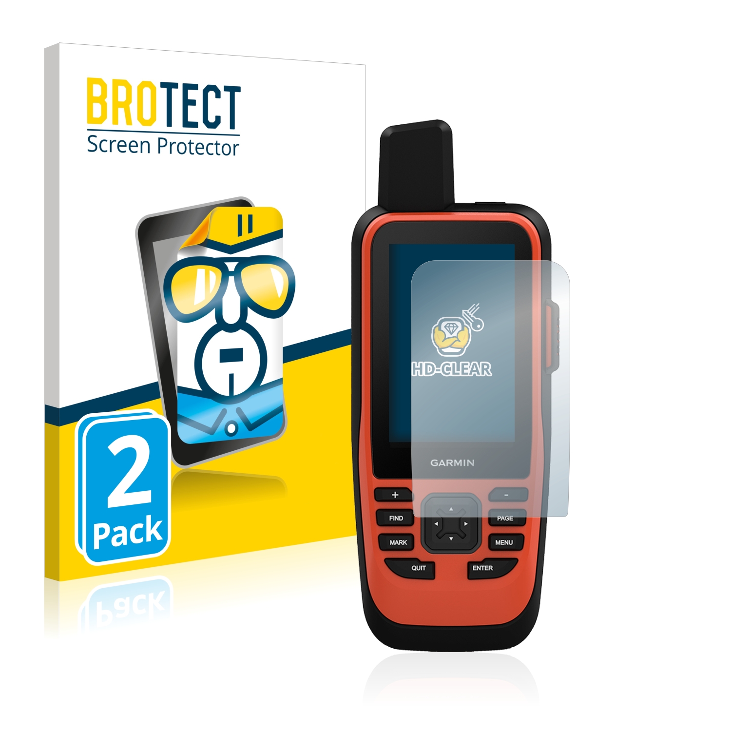 2x BROTECT Displayschutz-Folie pro Garmin GPSMAP 86i
