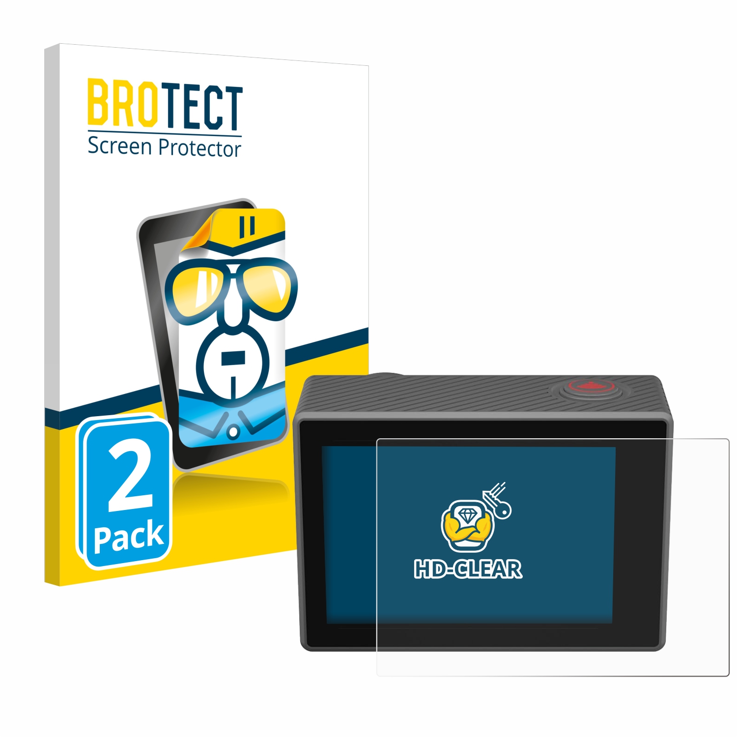 2x BROTECT Displayschutz-Folie pro Akaso V50 Elite