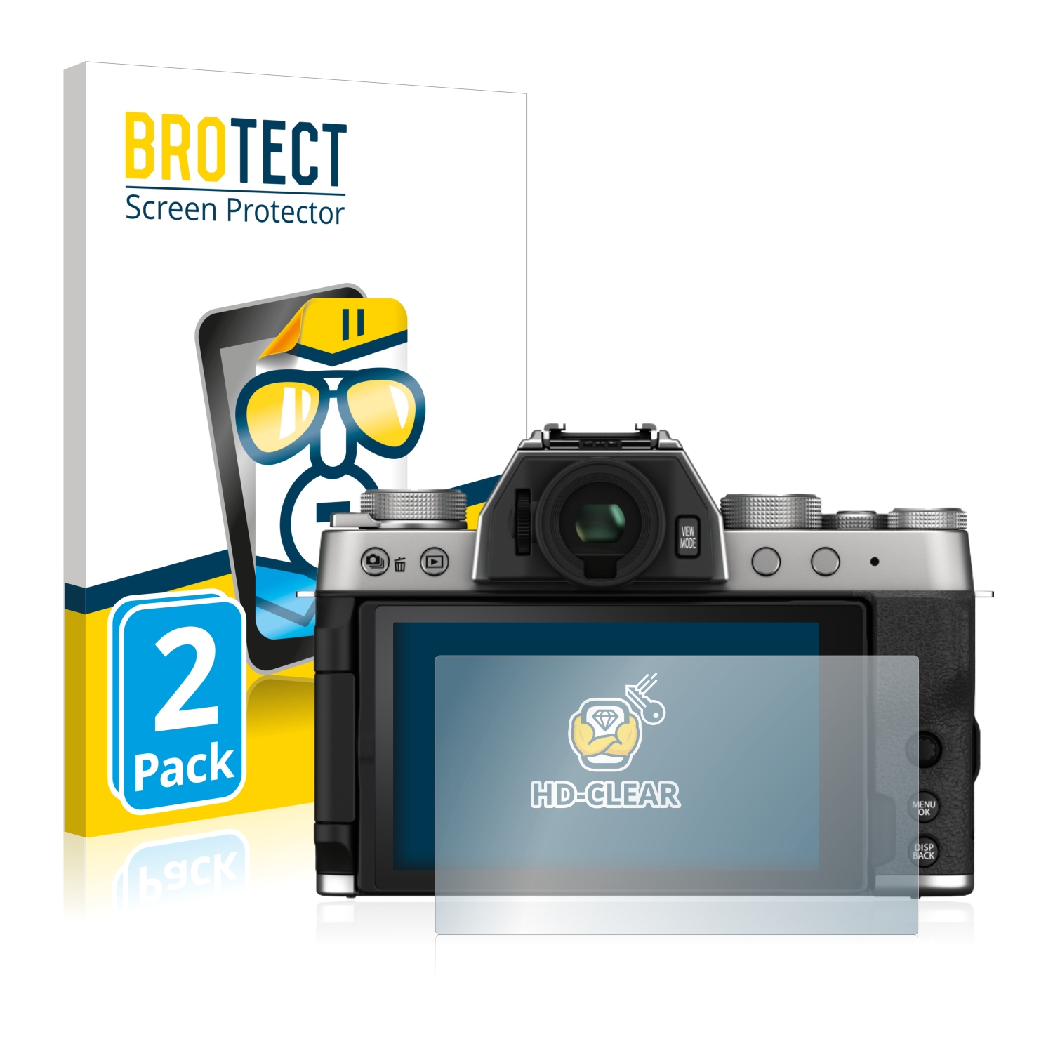 2x BROTECT Displayschutz-Folie pro Fujifilm X-T200