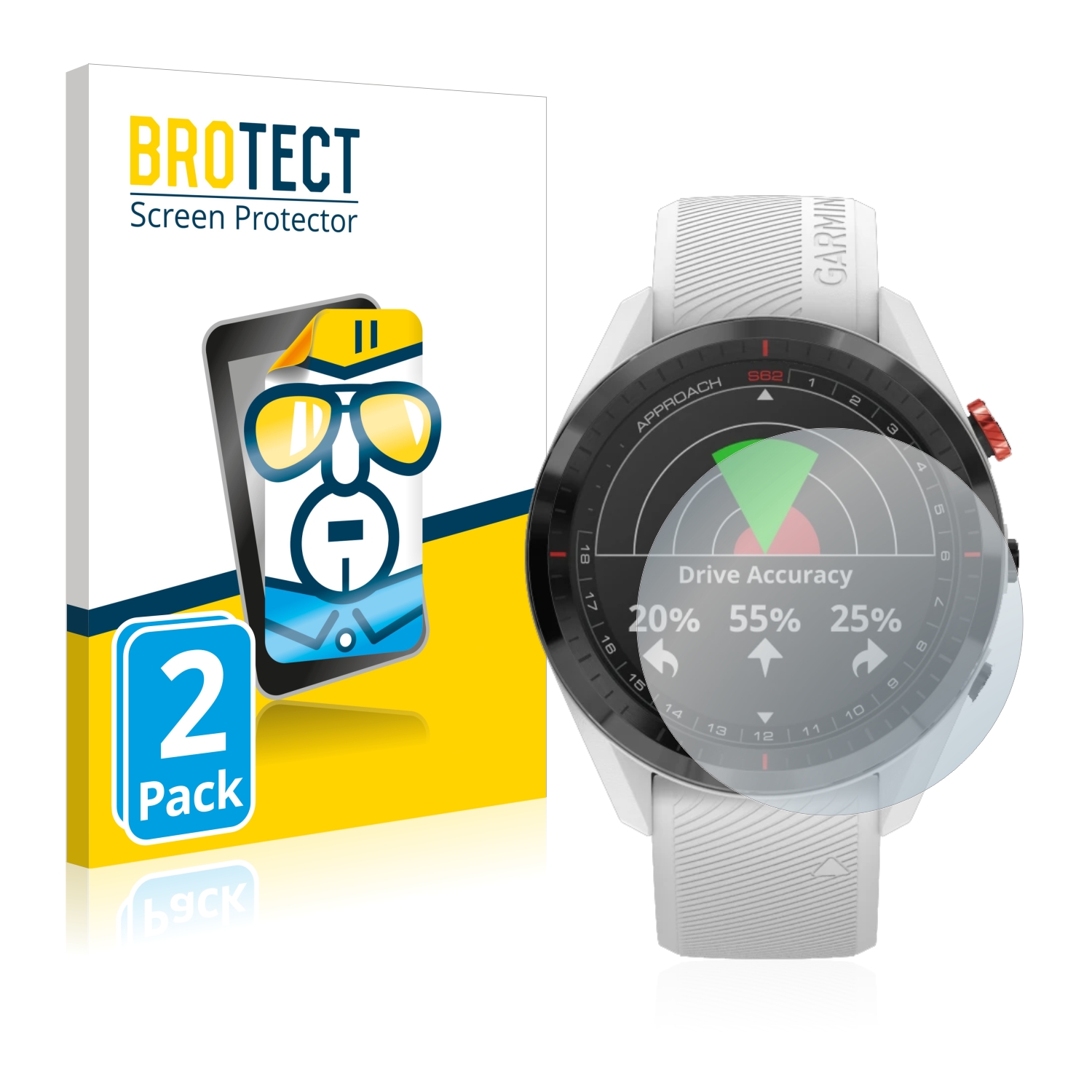2x BROTECT Displayschutz-Folie pro Garmin Approach S62