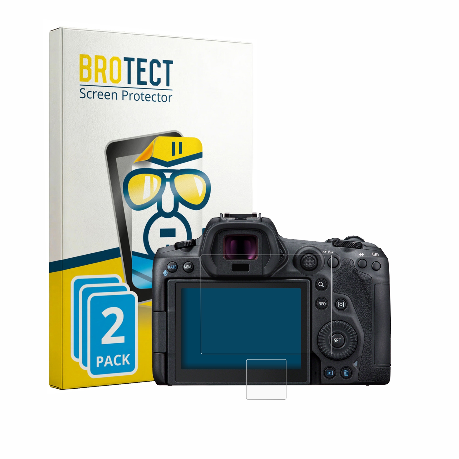 2x BROTECT Displayschutz-Folie pro Canon EOS R5