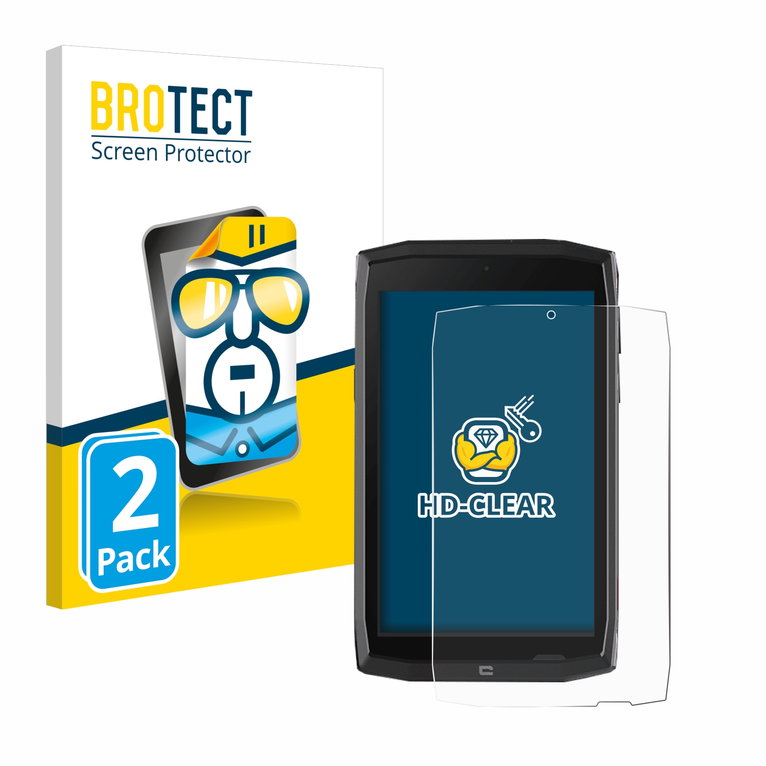 2x BROTECT Displayschutz-Folie pro Crosscall Core T4