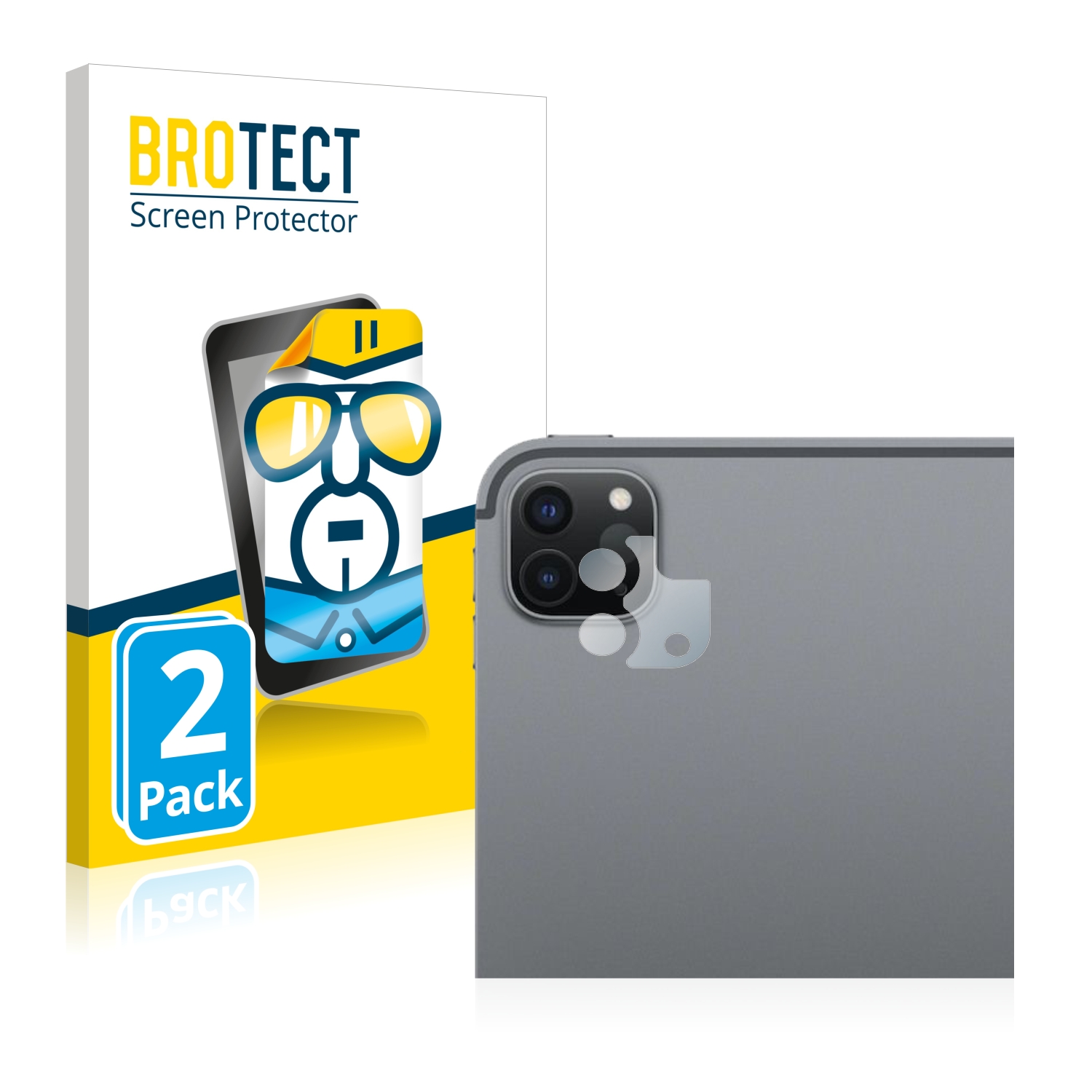 2x BROTECT Displayschutz-Folie pro Apple iPad Pro 11 WiFi 2020 (pouze kamera, 2. Gen.)