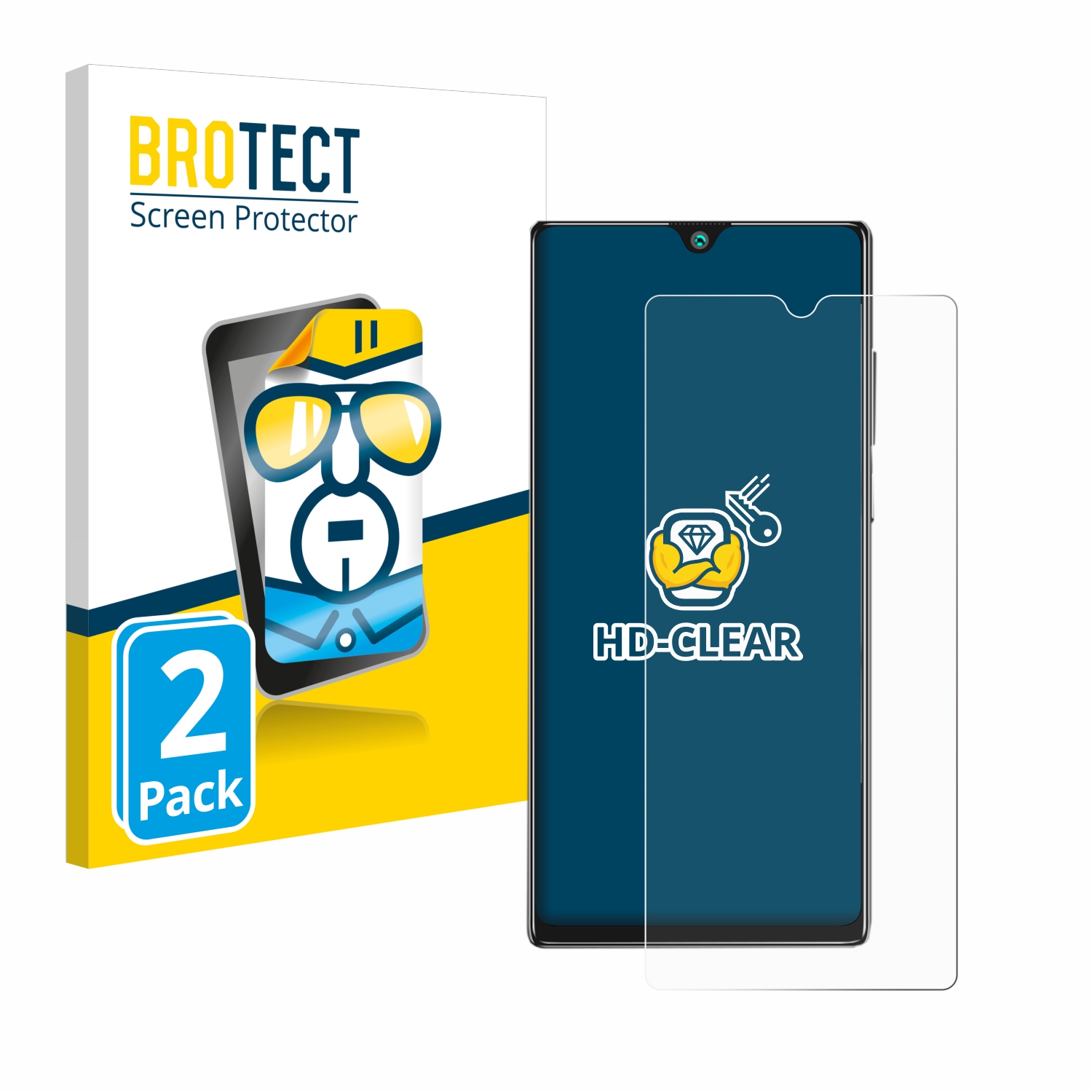 2x BROTECT Displayschutz-Folie pro Cubot P40