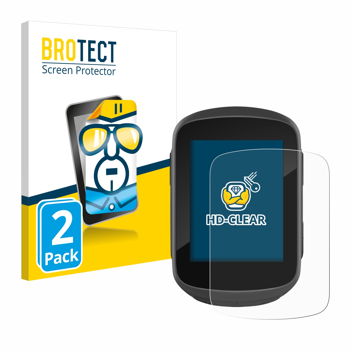 2x BROTECT Displayschutz-Folie pro Garmin Edge 130 Plus