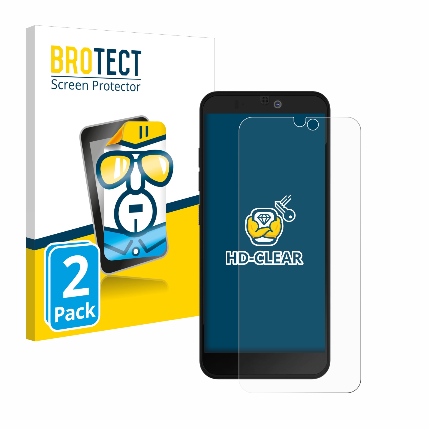 2x BROTECT Displayschutz-Folie pro Fairphone 3 Plus