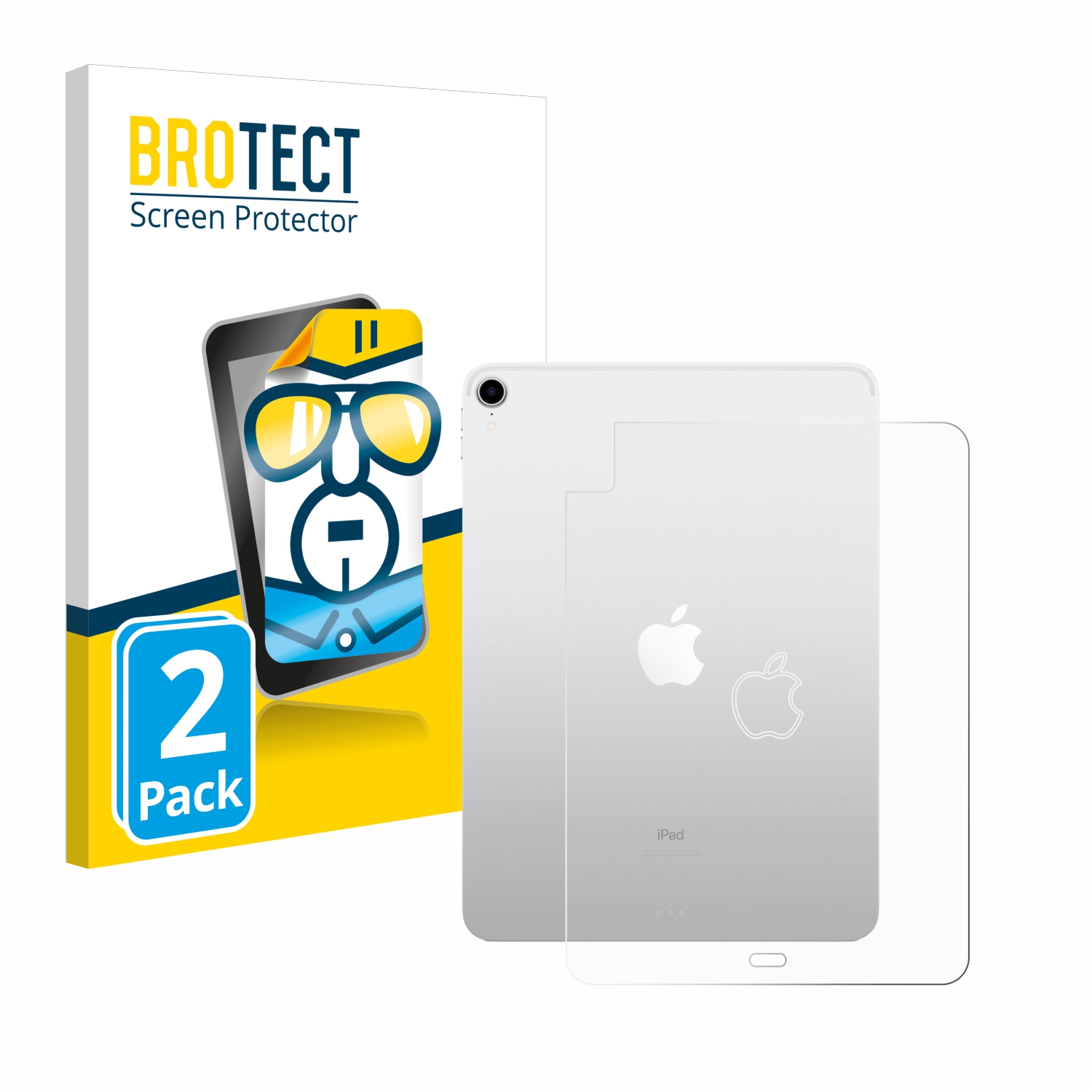 2x BROTECT Displayschutz-Folie pro Apple iPad Air 4 WiFi 2020 (zadní strana, 4. Gen.)