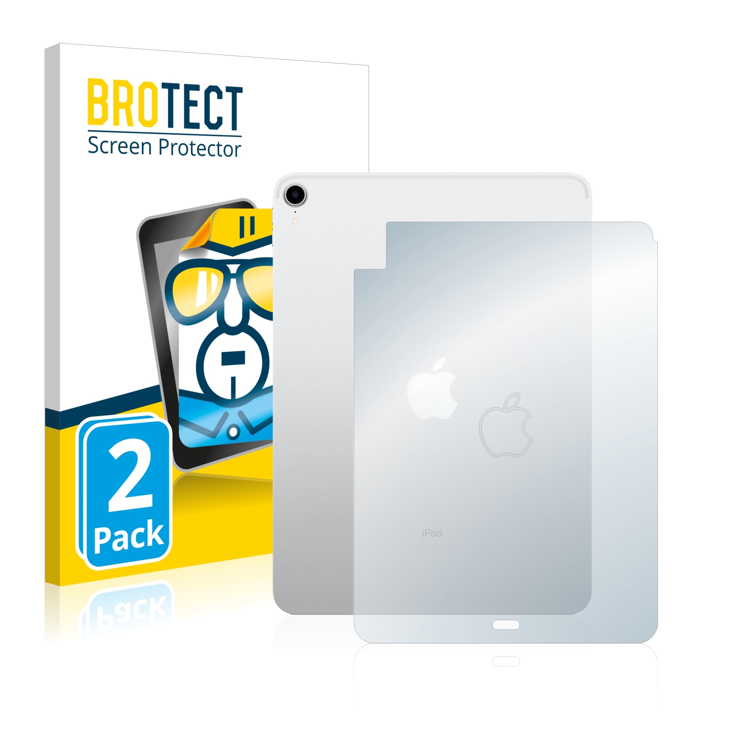 2x BROTECT Displayschutz-Folie pro Apple iPad Air 4 WiFi Cellular 2020 (zadní strana, 4. Gen.)