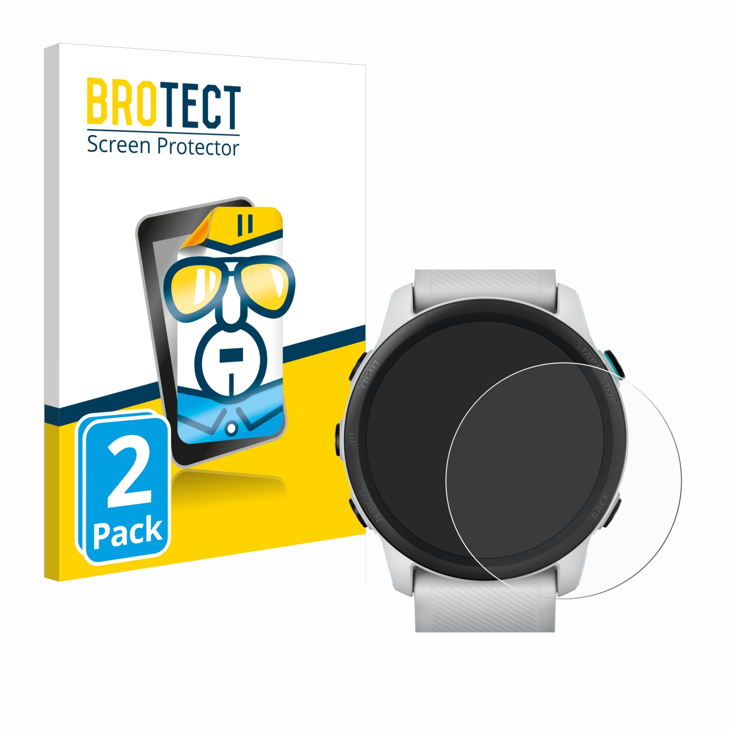 2x BROTECT Displayschutz-Folie pro Garmin Forerunner 745