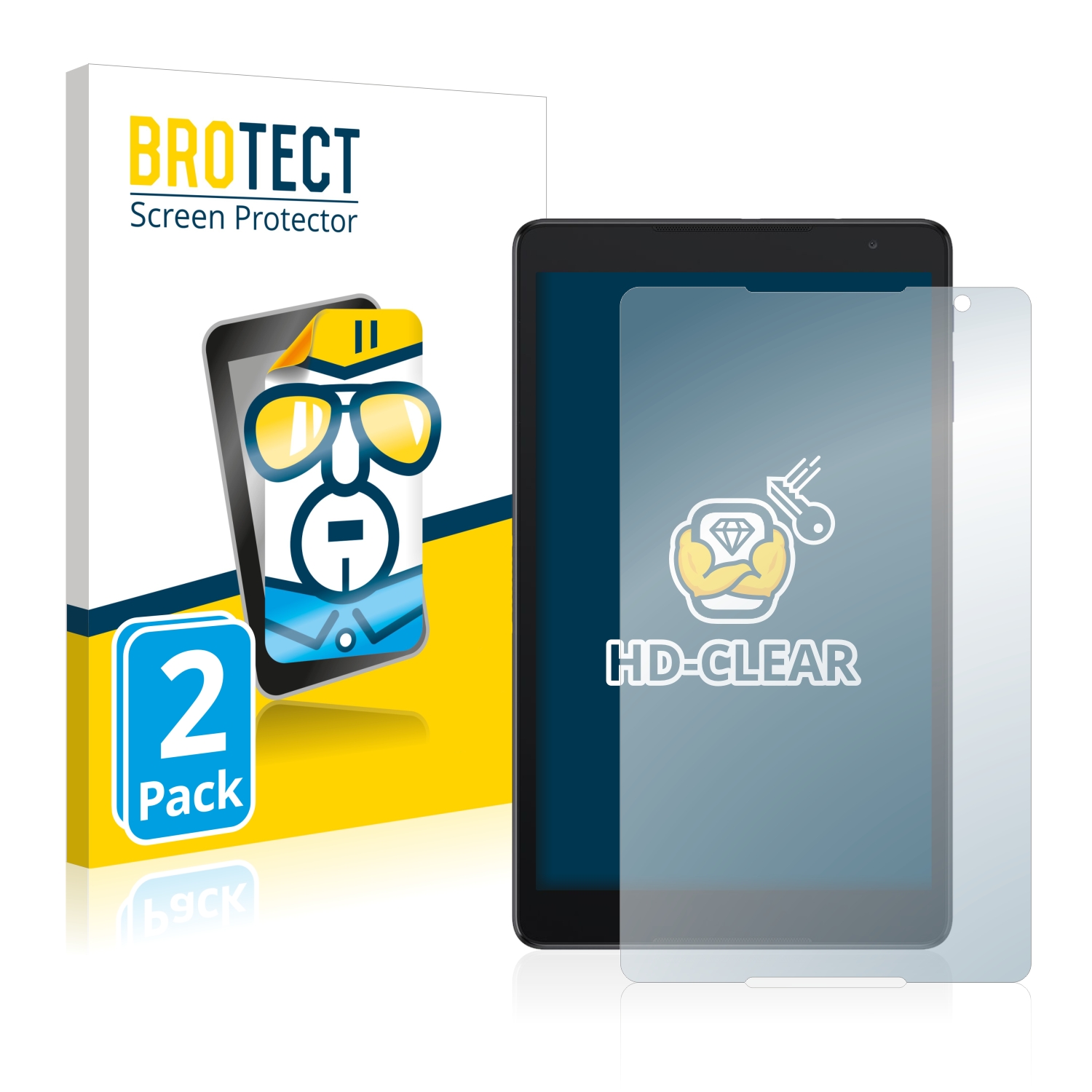 2x BROTECT Displayschutz-Folie pro Alcatel 3T10