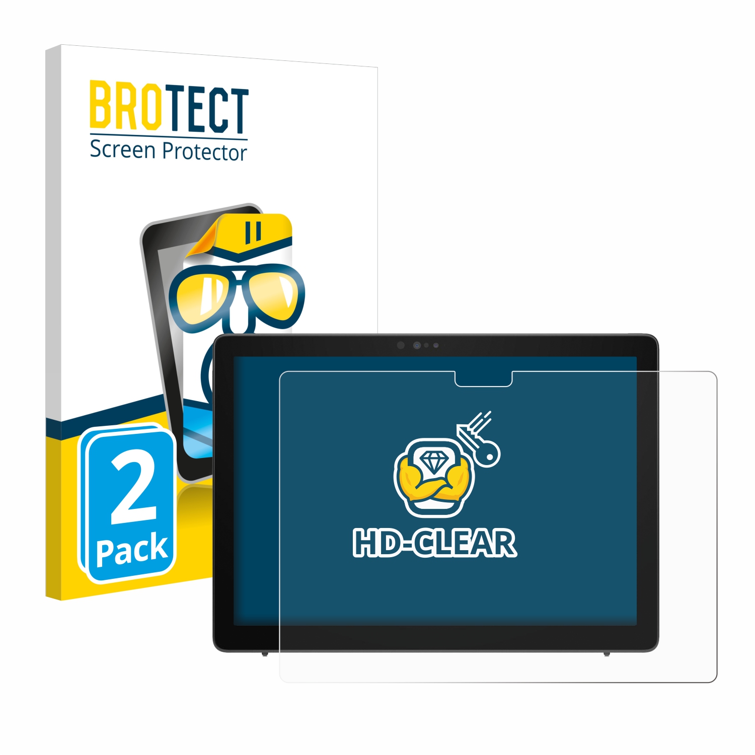 2x BROTECT Displayschutz-Folie pro Dell Latitude 7210 2-in-1