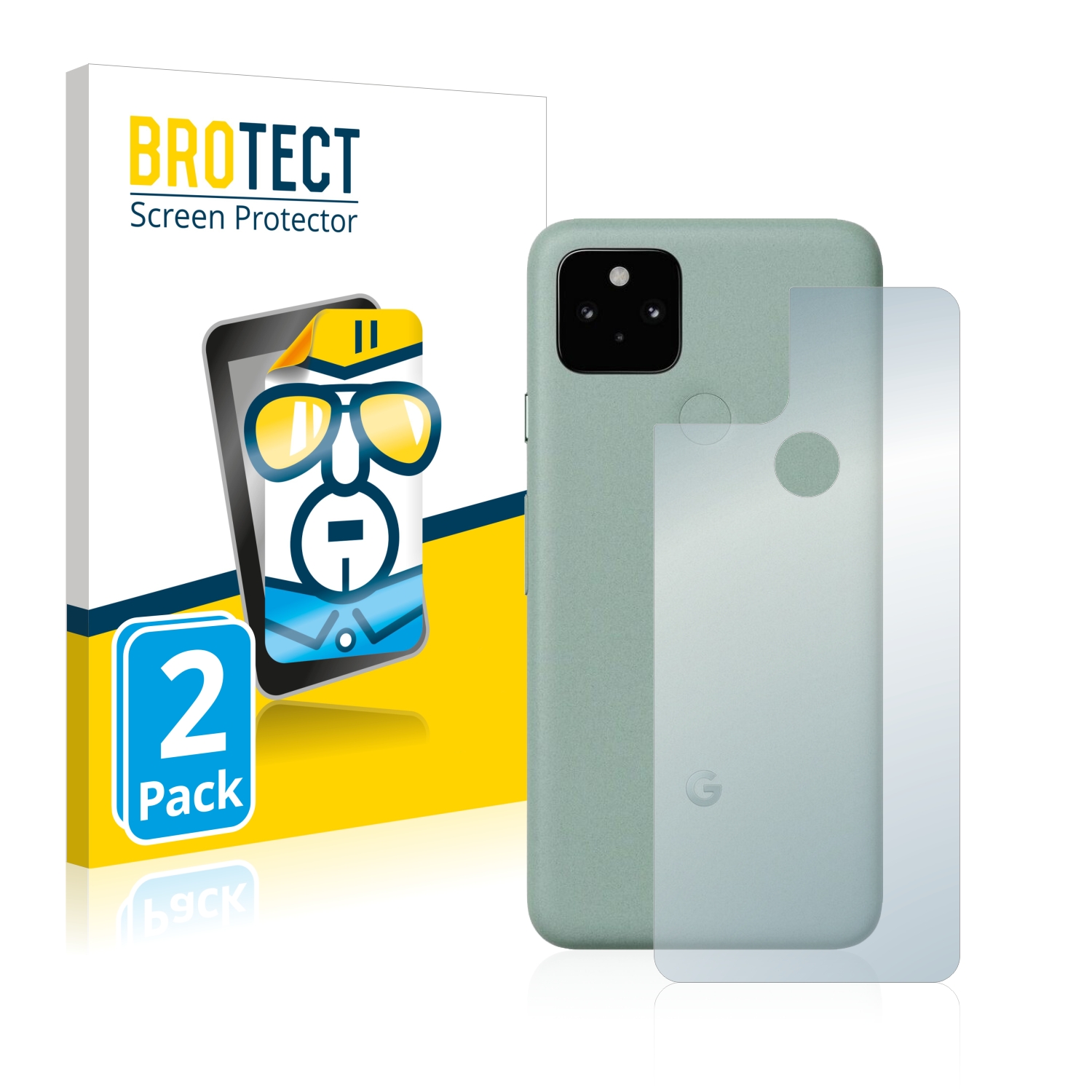 2x BROTECT Displayschutz-Folie pro Google Pixel 5 (zadní strana)