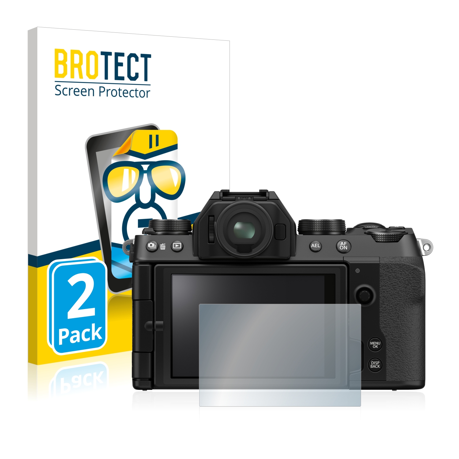 2x BROTECT Displayschutz-Folie pro Fujifilm X-S10