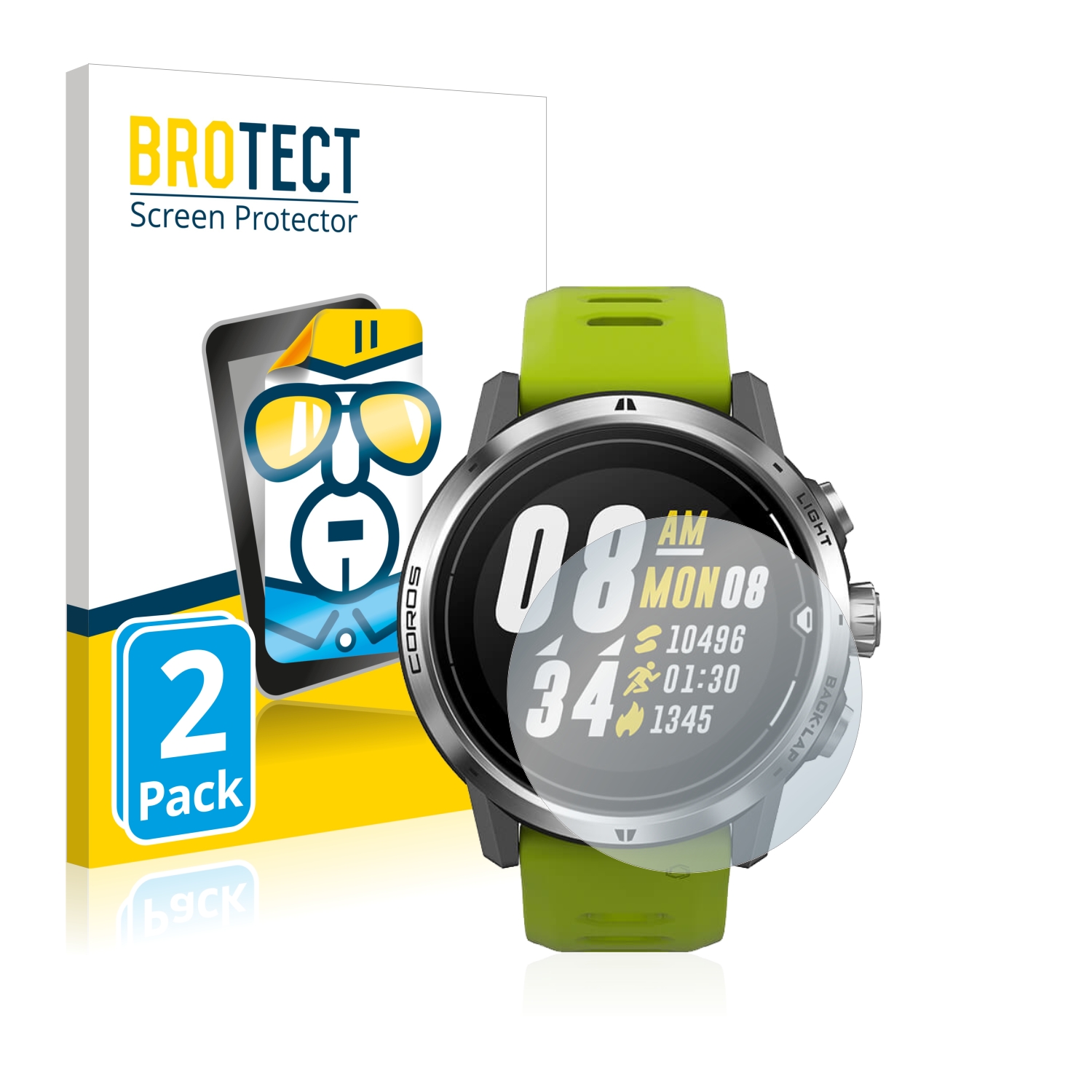 2x BROTECT Displayschutz-Folie pro Coros Apex Pro