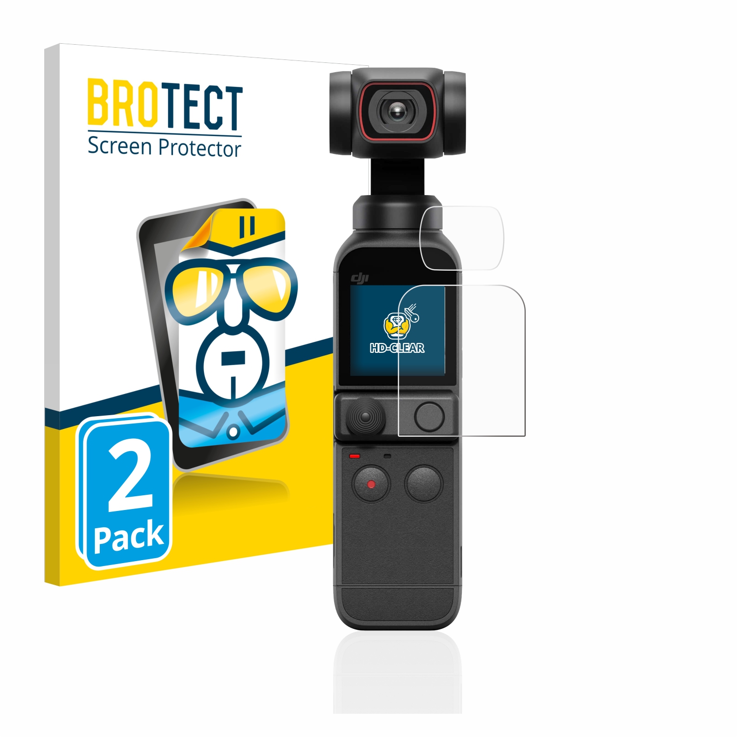 2x BROTECT Displayschutz-Folie pro DJI Osmo Pocket 2 (displej + čočka)