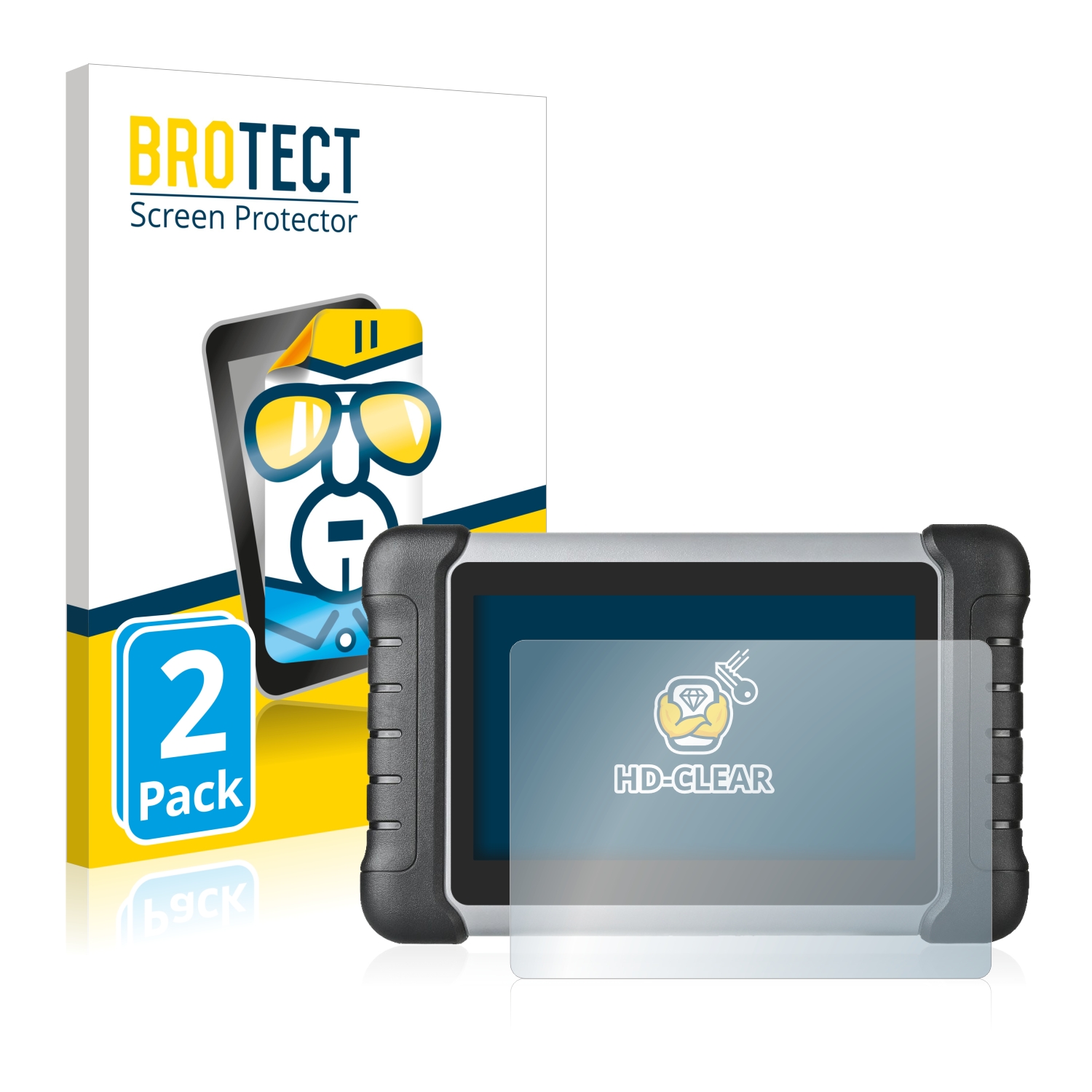 2x BROTECT Displayschutz-Folie pro Autel MaxiCOM MK808