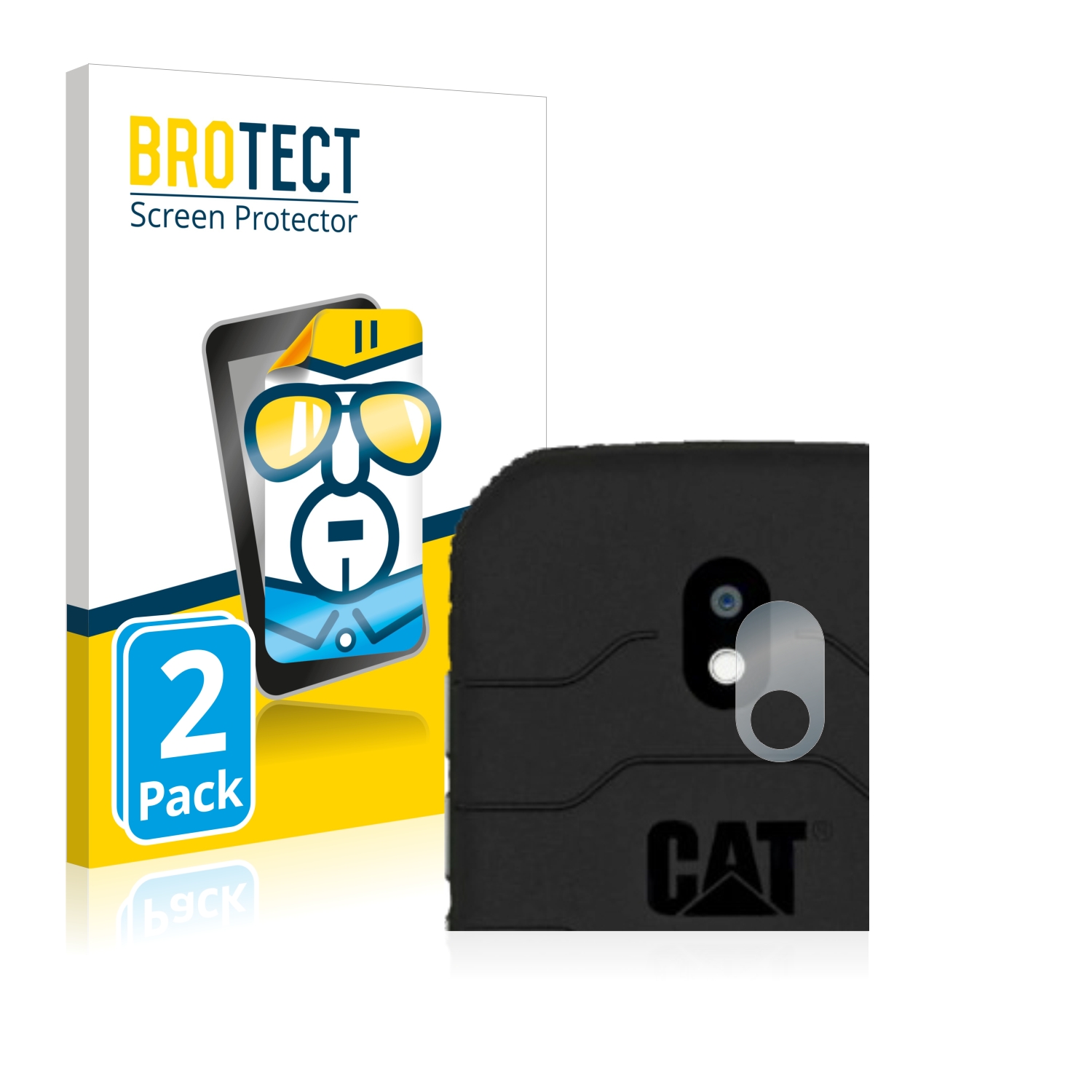 2x BROTECT Displayschutz-Folie pro Caterpillar Cat S42 (pouze kamera)