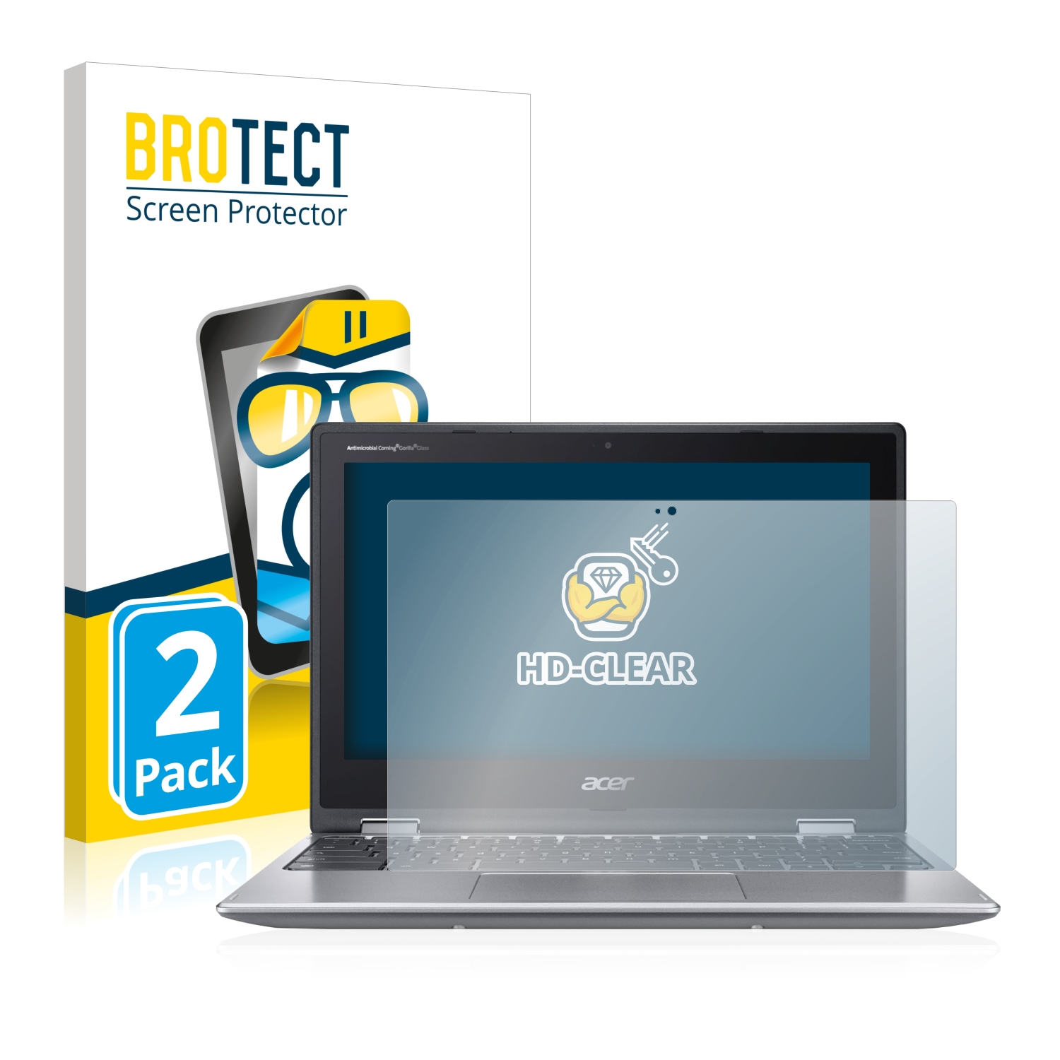 2x BROTECT Displayschutz-Folie pro Acer Chromebook Spin 311