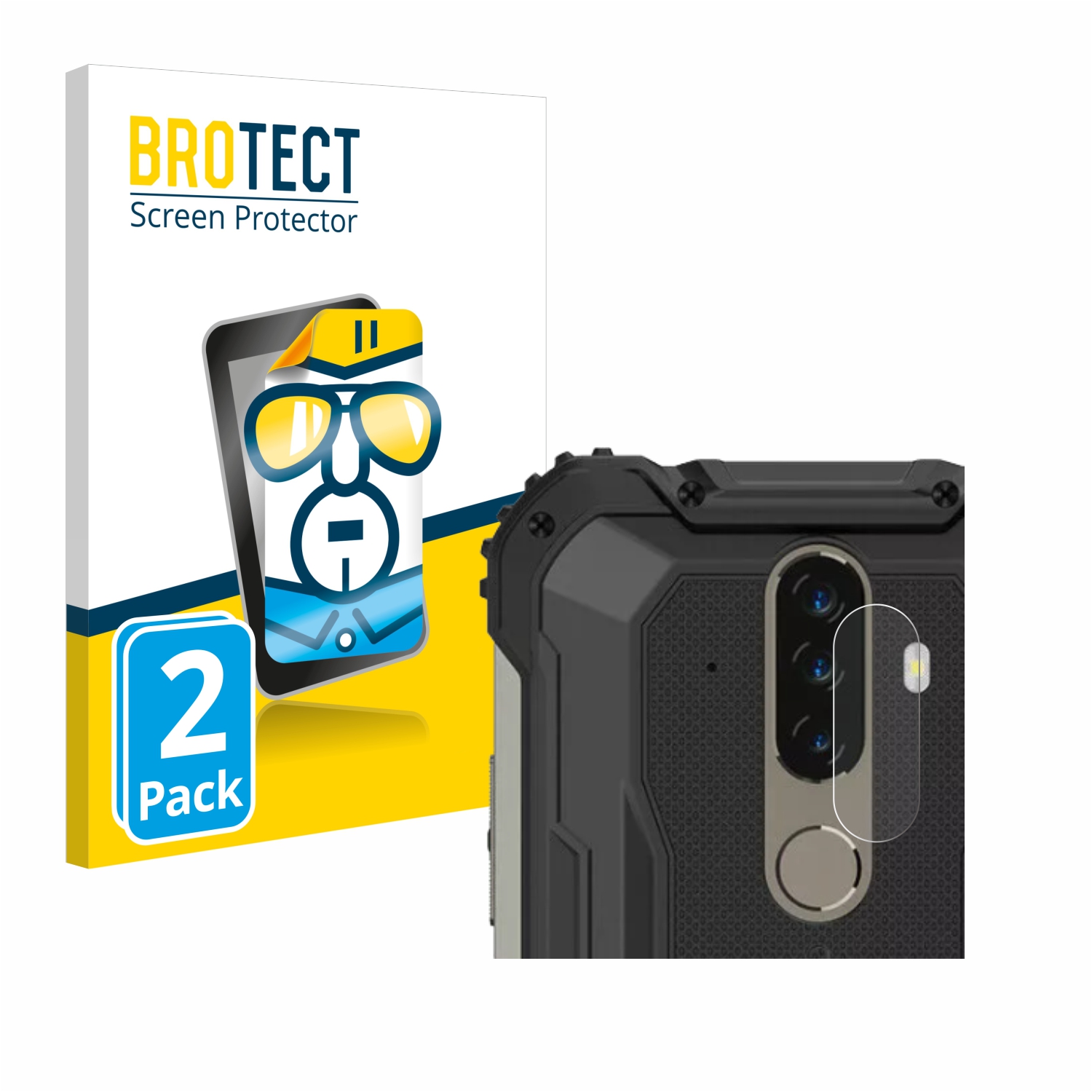 2x BROTECT Displayschutz-Folie pro Doogee S58 Pro (pouze kamera)