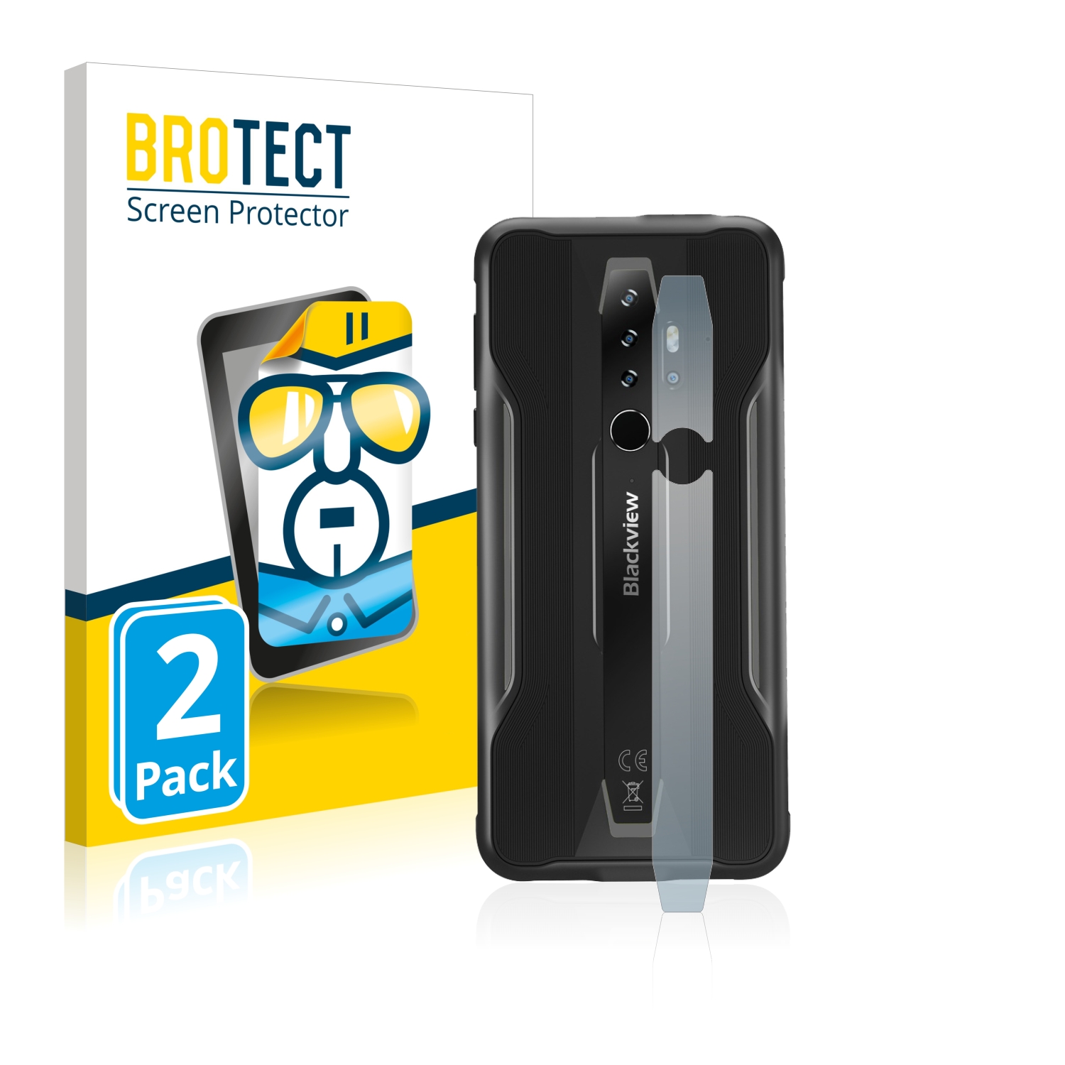 2x BROTECT Displayschutz-Folie pro Blackview BV6300 Pro (pouze kamera)