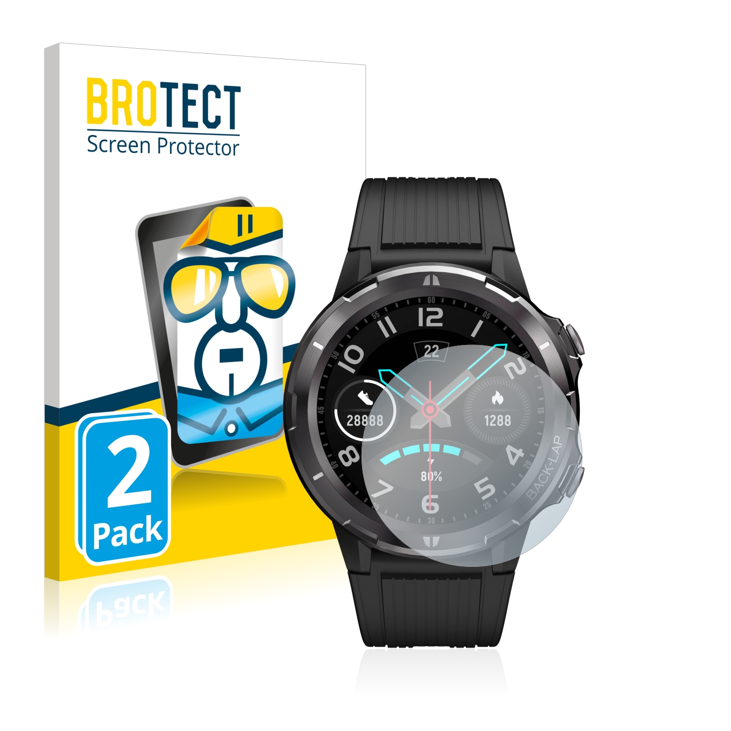 2x BROTECT Displayschutz-Folie pro Denver SW-350
