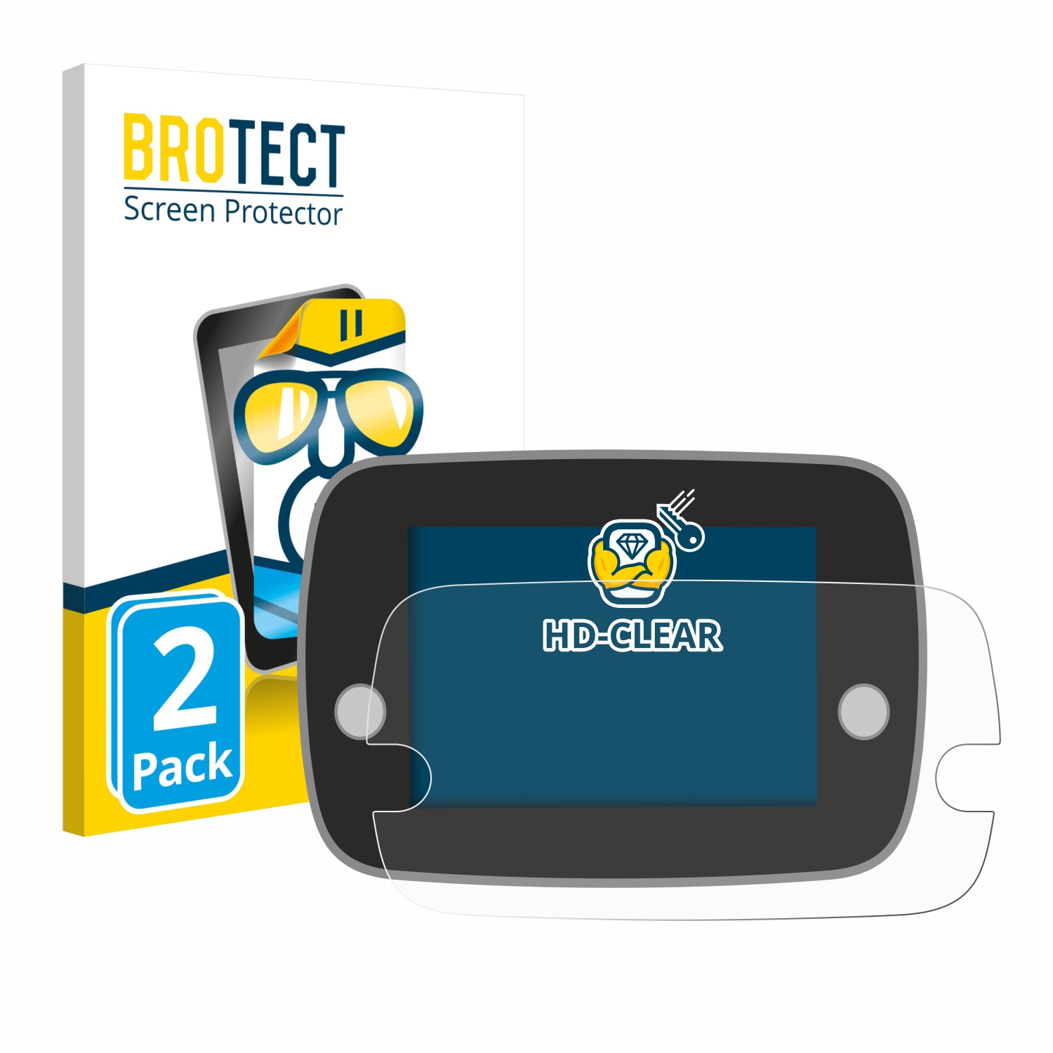 2x BROTECT Displayschutz-Folie pro Fiat 500 Series 8 2020 Uconnect 7