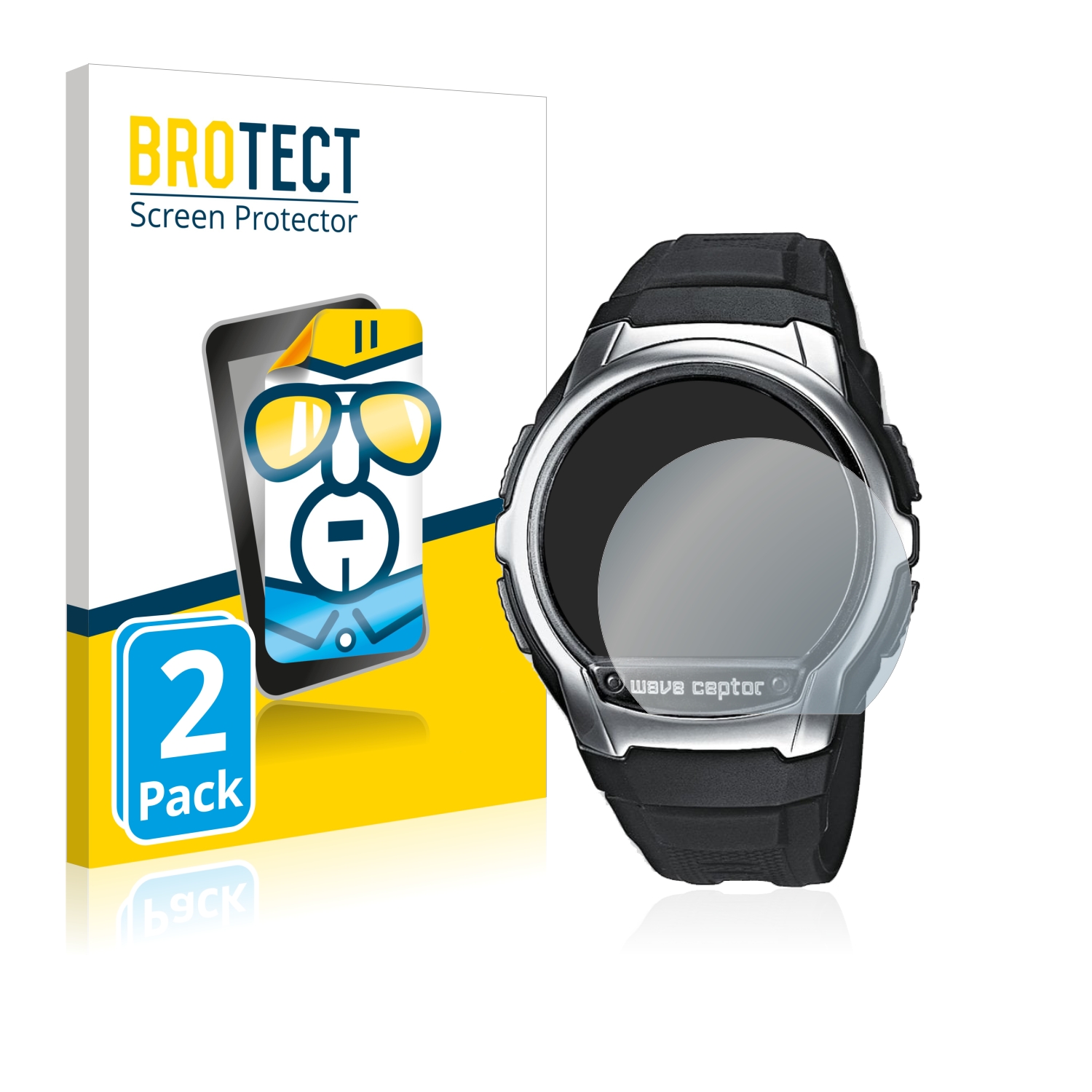 2x BROTECT Displayschutz-Folie pro Casio WV-58U-1AV