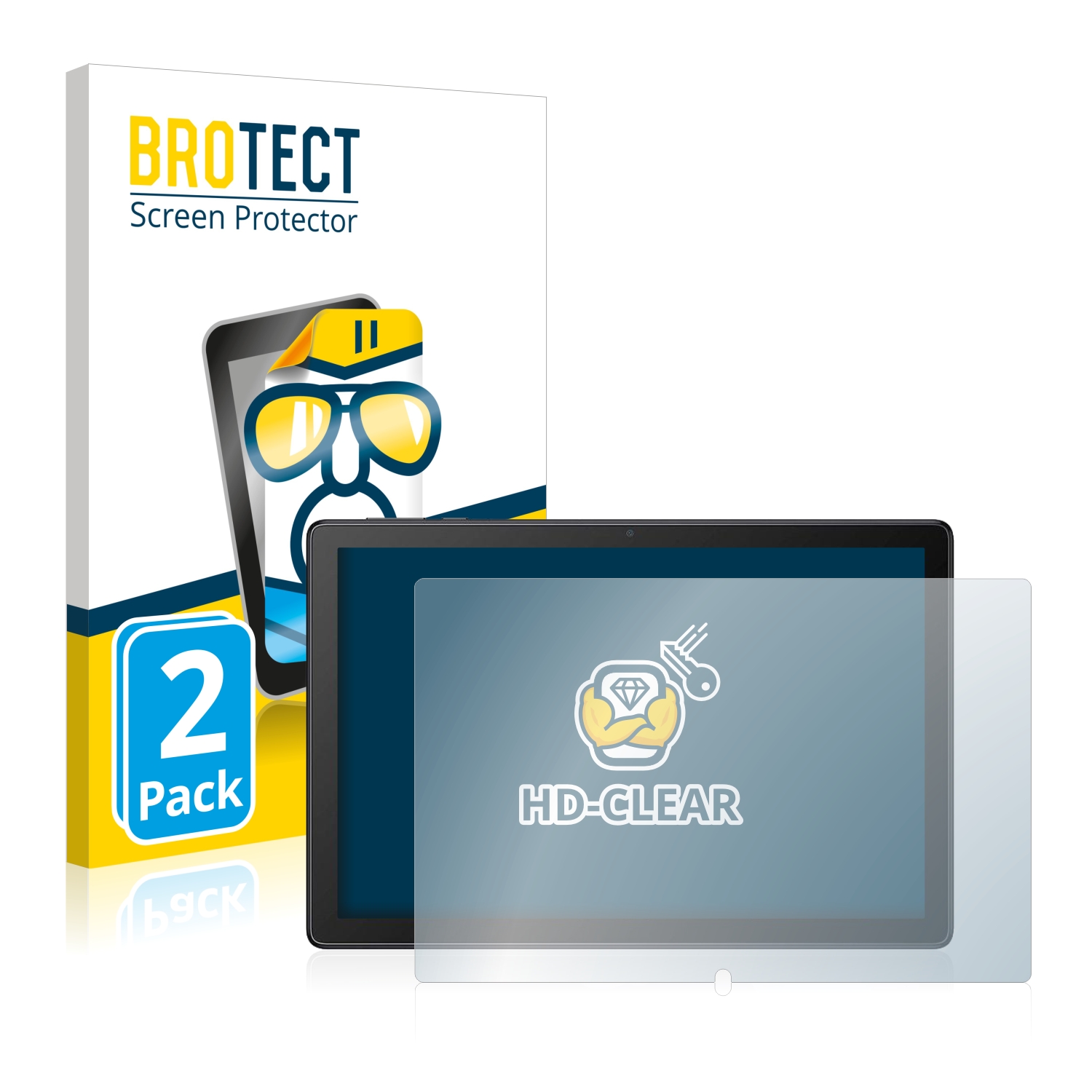 2x BROTECT Displayschutz-Folie pro Alcatel 1T 8092