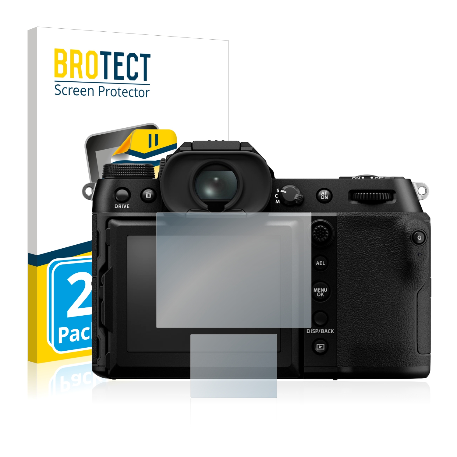 2x BROTECT Displayschutz-Folie pro Fujifilm GFX100S