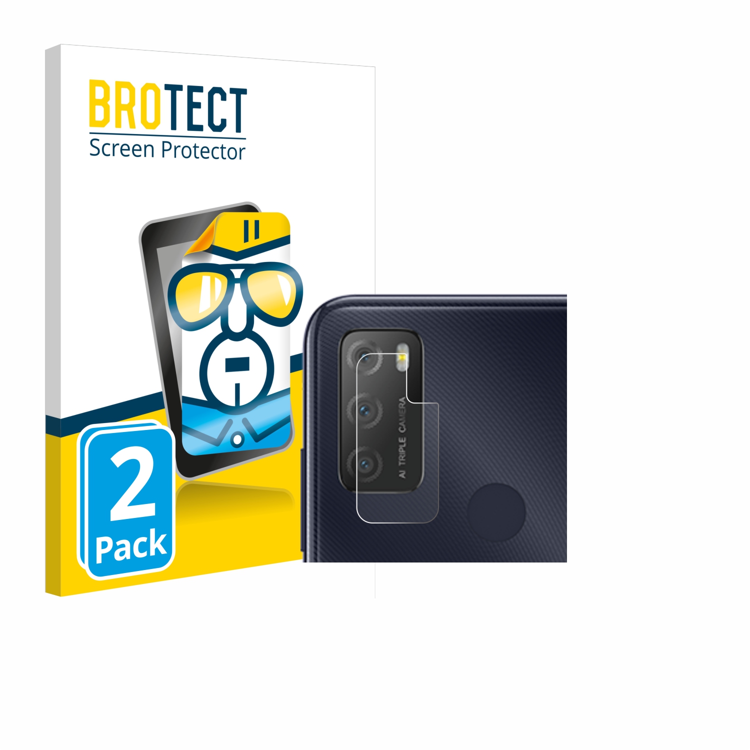 2x BROTECT Displayschutz-Folie pro Alcatel 1S 2021 (pouze kamera)