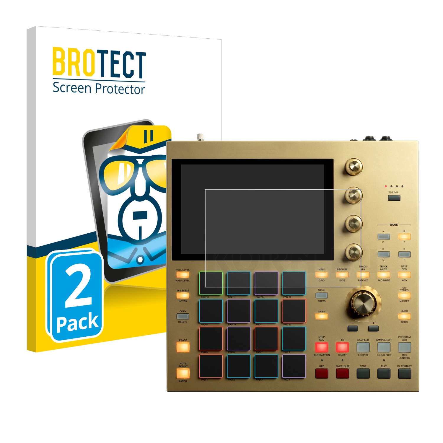 2x BROTECT Displayschutz-Folie pro Akai MPC One