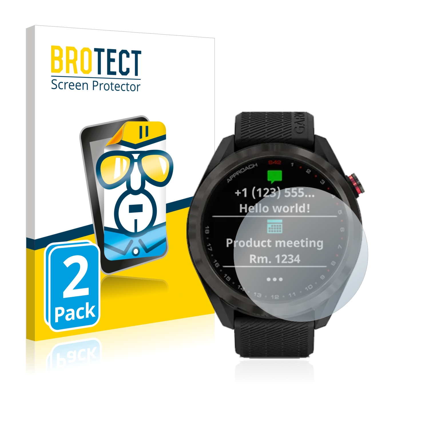 2x BROTECT Displayschutz-Folie pro Garmin Approach S42