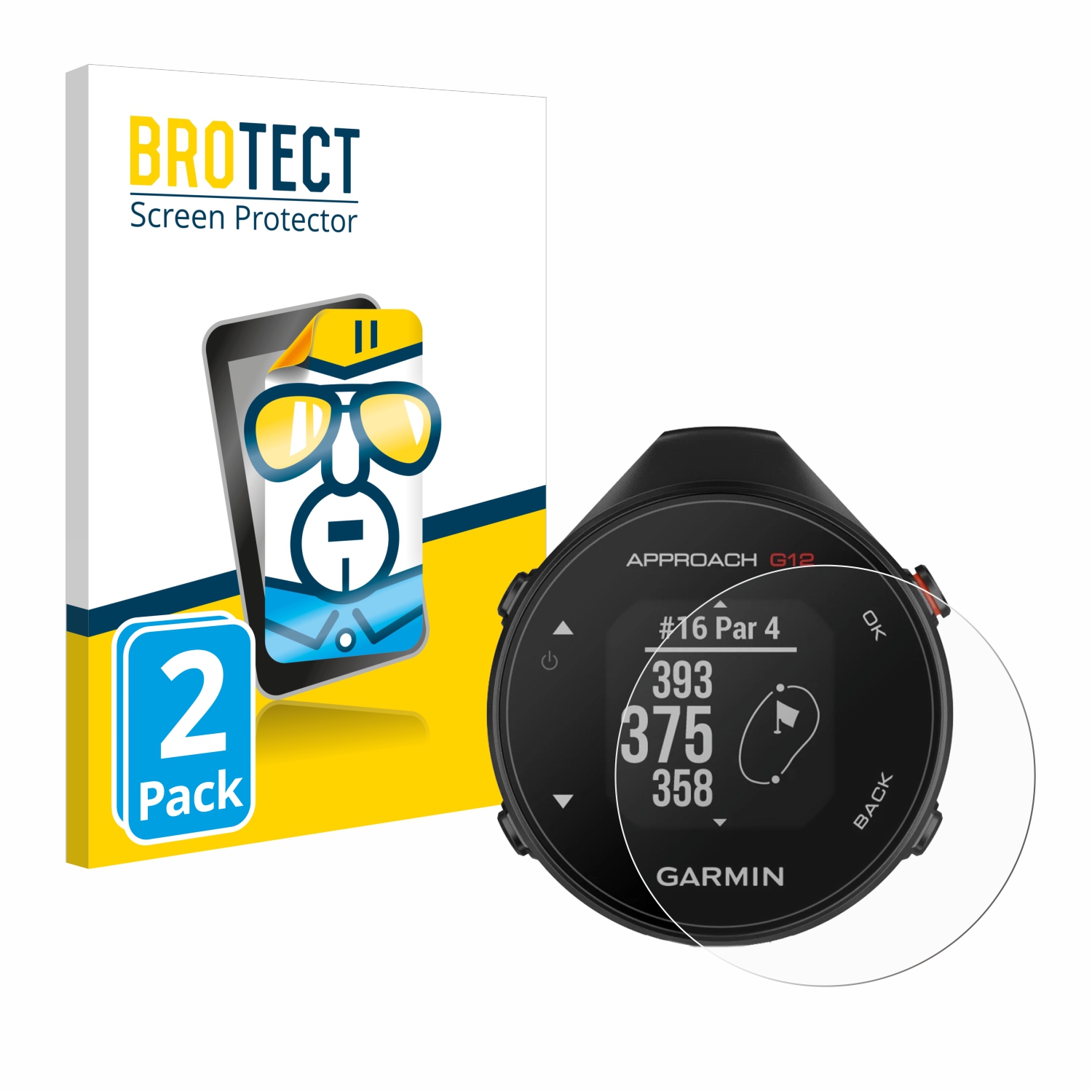 2x BROTECT Displayschutz-Folie pro Garmin Approach G12
