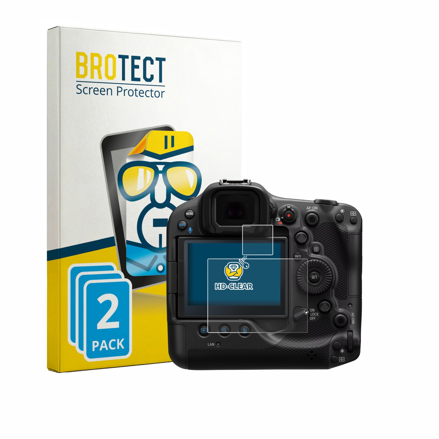 2x BROTECT Displayschutz-Folie pro Canon EOS R3