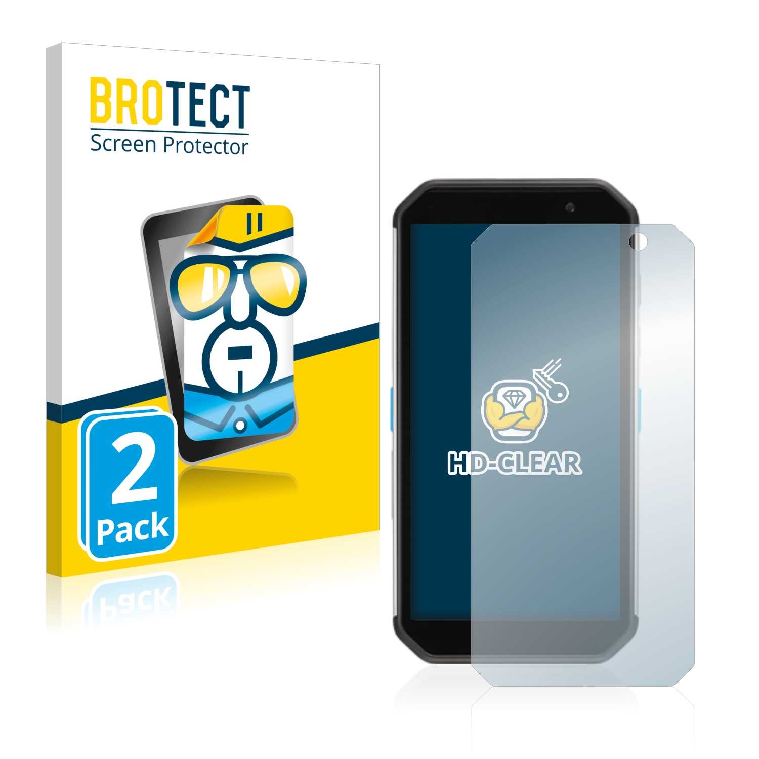 2x BROTECT Displayschutz-Folie pro Almex AiM TC601