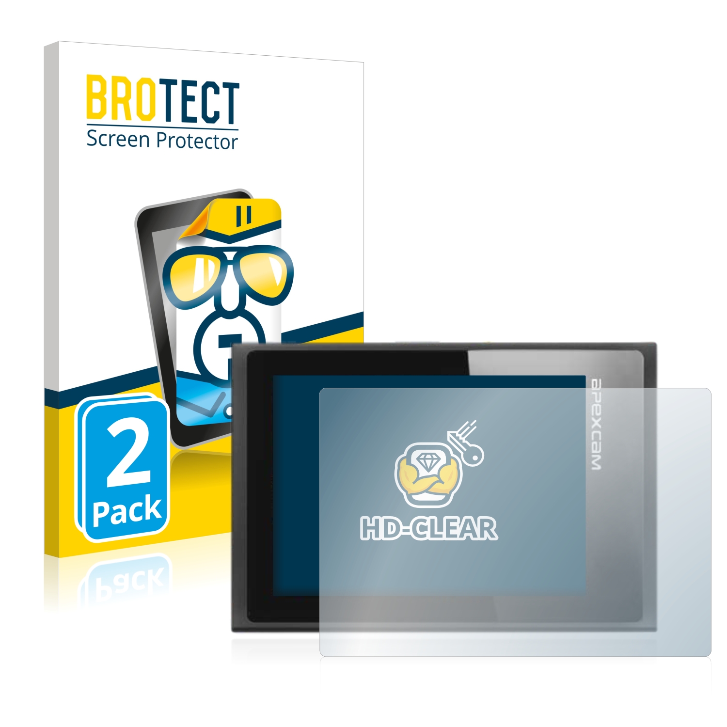 2x BROTECT Displayschutz-Folie pro Apexcam ?M80 Air