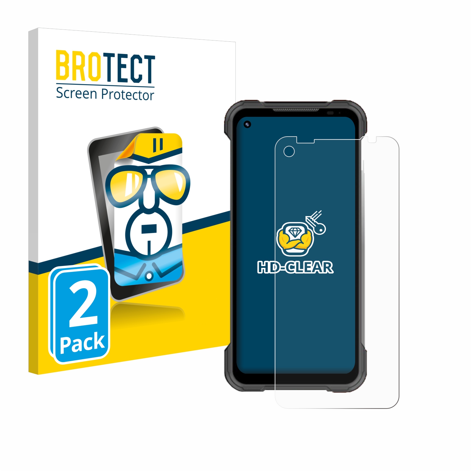 2x BROTECT Displayschutz-Folie pro Doogee S97 Pro