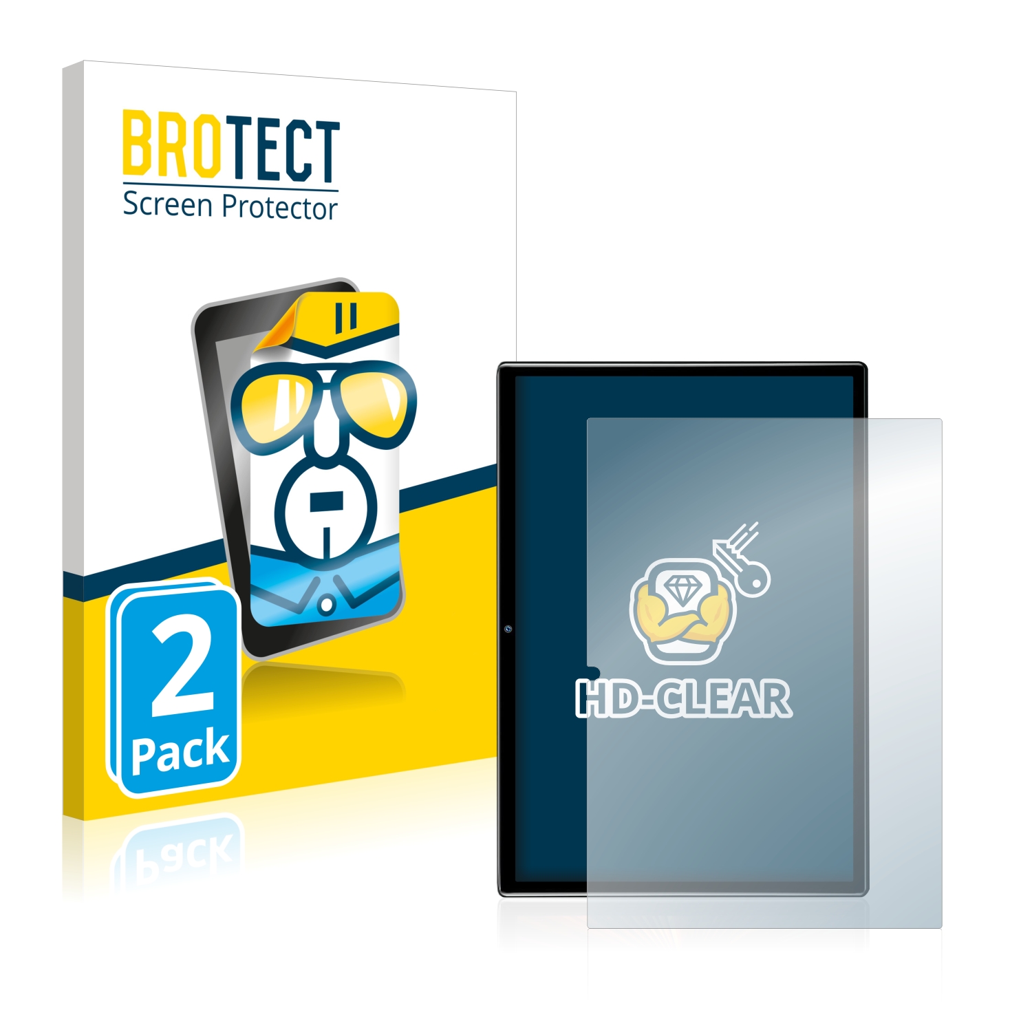 2x BROTECT Displayschutz-Folie pro Duoduogo Tab-S1