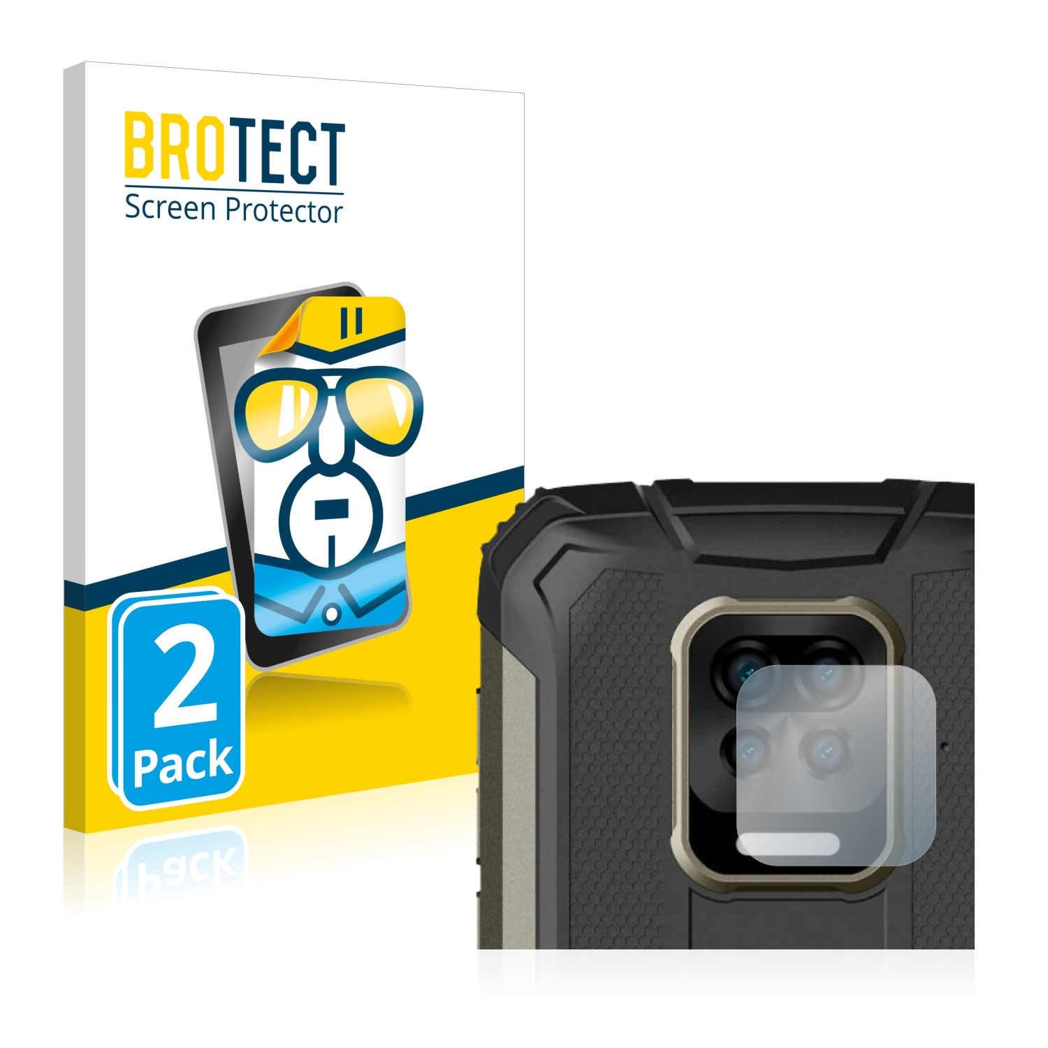2x BROTECT Displayschutz-Folie pro Doogee S59 (pouze kamera)