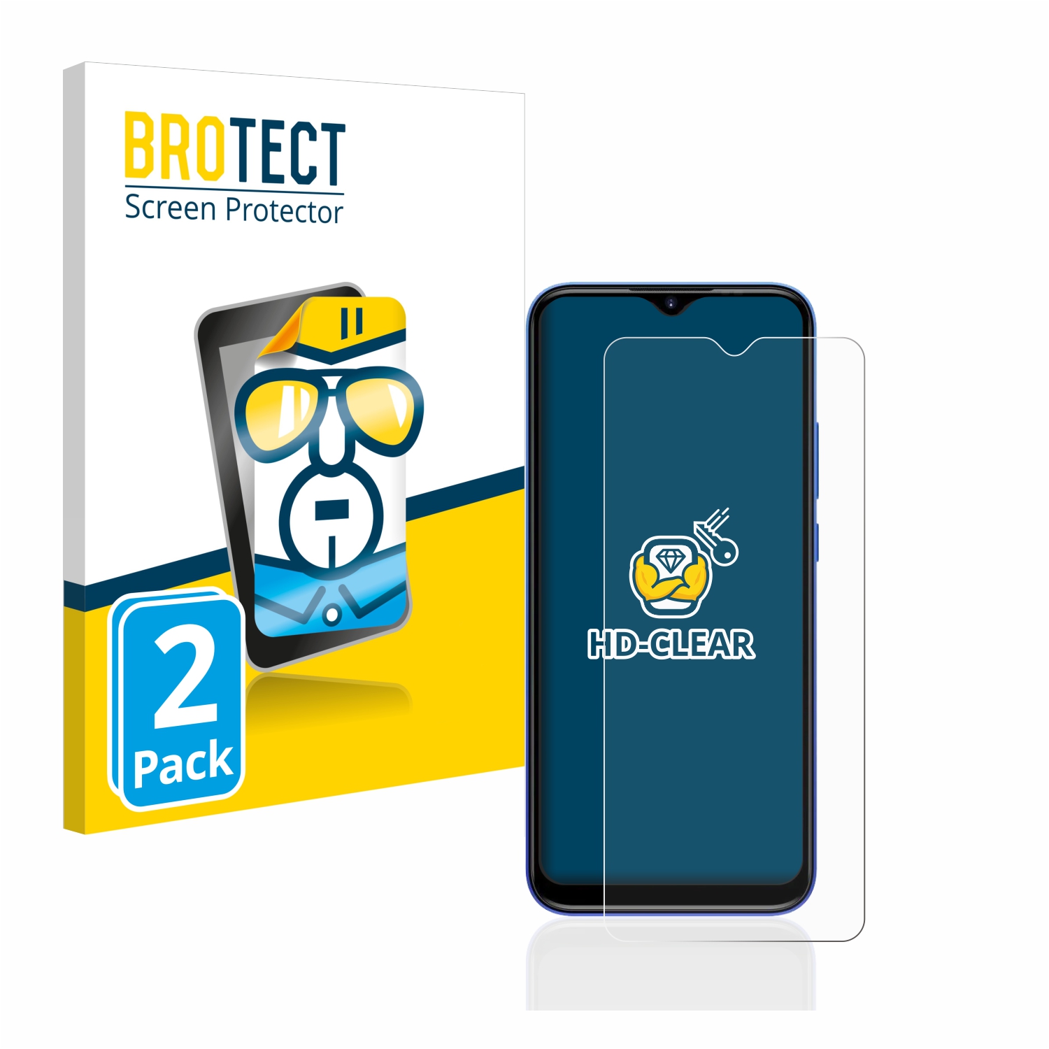 2x BROTECT Displayschutz-Folie pro Doogee X96 Pro