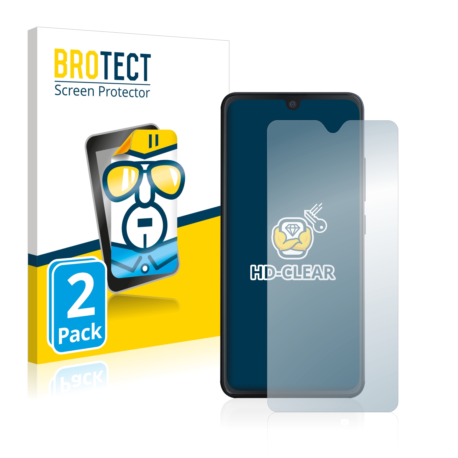 2x BROTECT Displayschutz-Folie pro Cubot Note 7