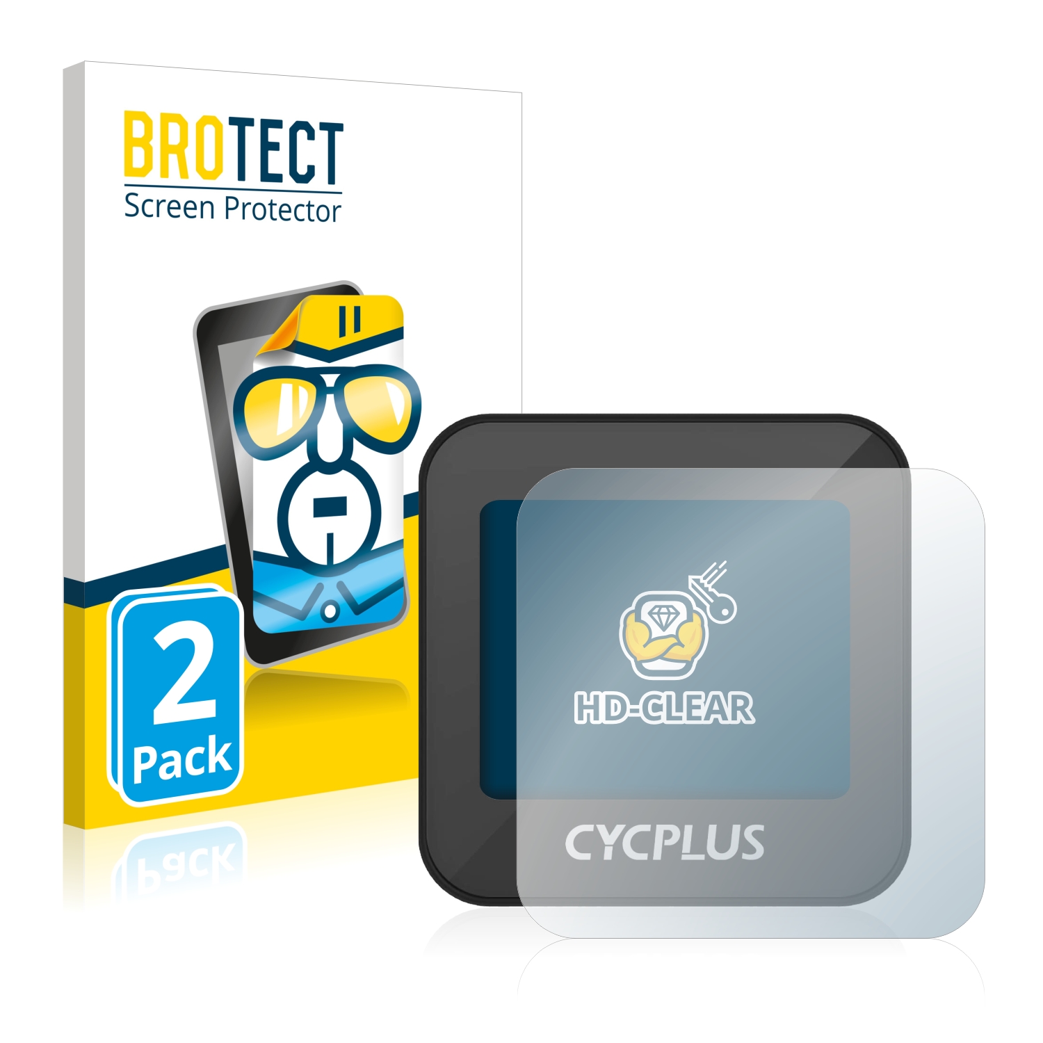 2x BROTECT Displayschutz-Folie pro Cycplus GPS G1 Mini