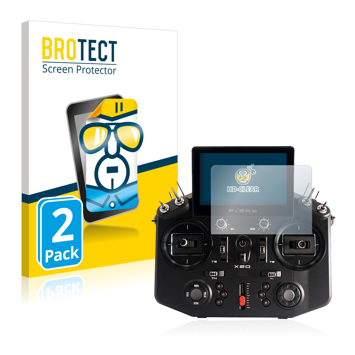 2x BROTECT Displayschutz-Folie pro FrSky Tandem X20