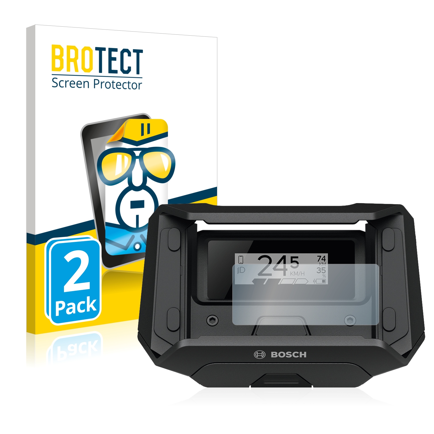 2x BROTECT Displayschutz-Folie pro Bosch SmartphoneHub CUI100